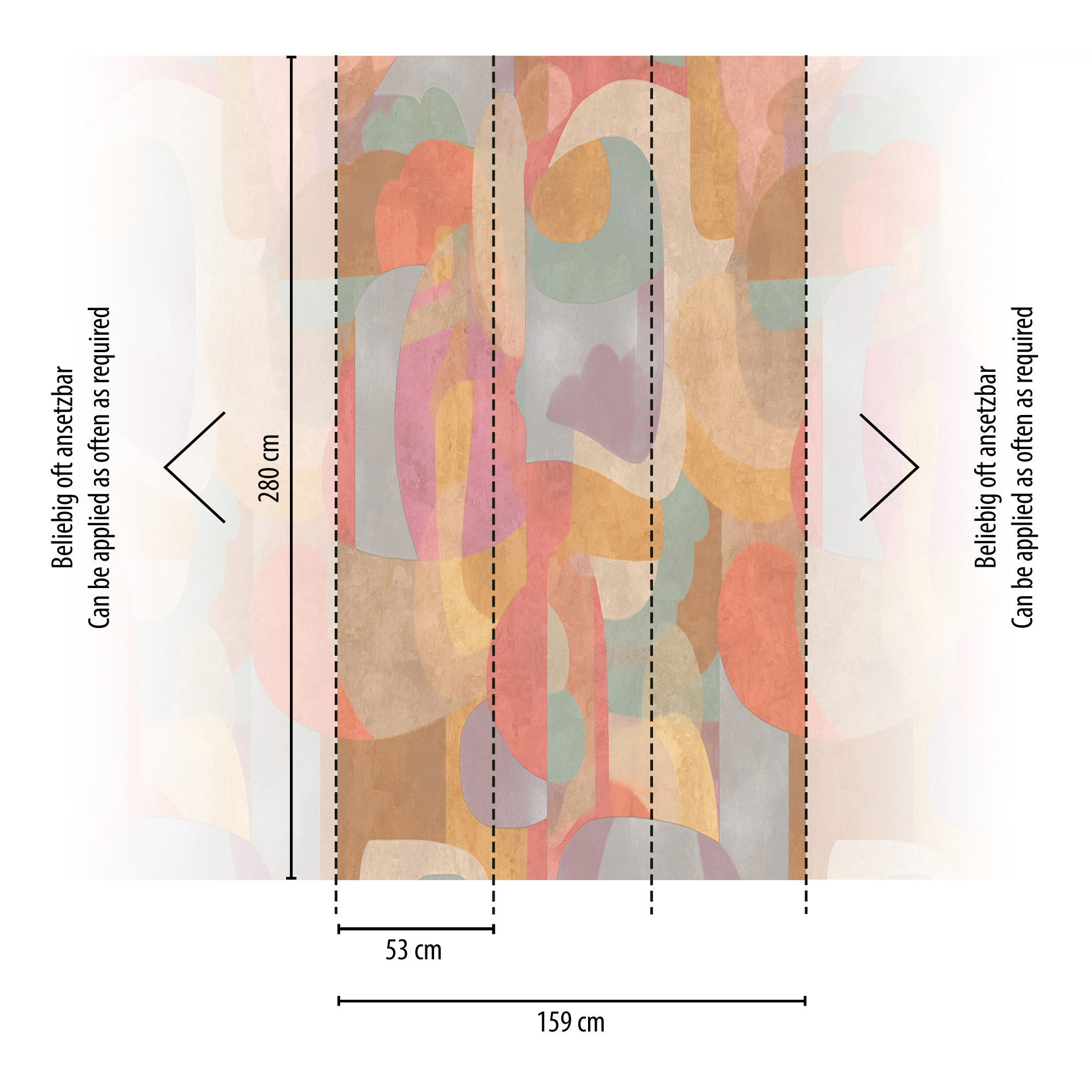 AS Fototapete CosmoLiving Abstrakt Bunt 791455