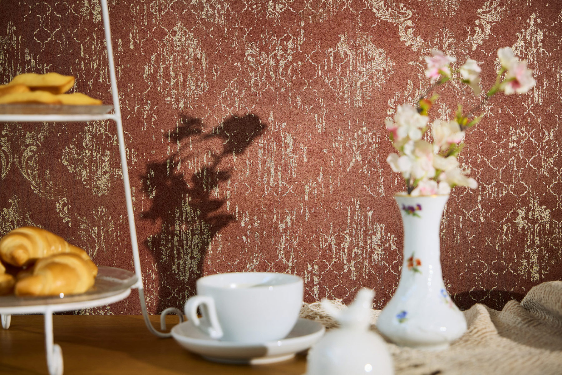 AS Vliestapete MS Hot Spots Ornament Rot 786723