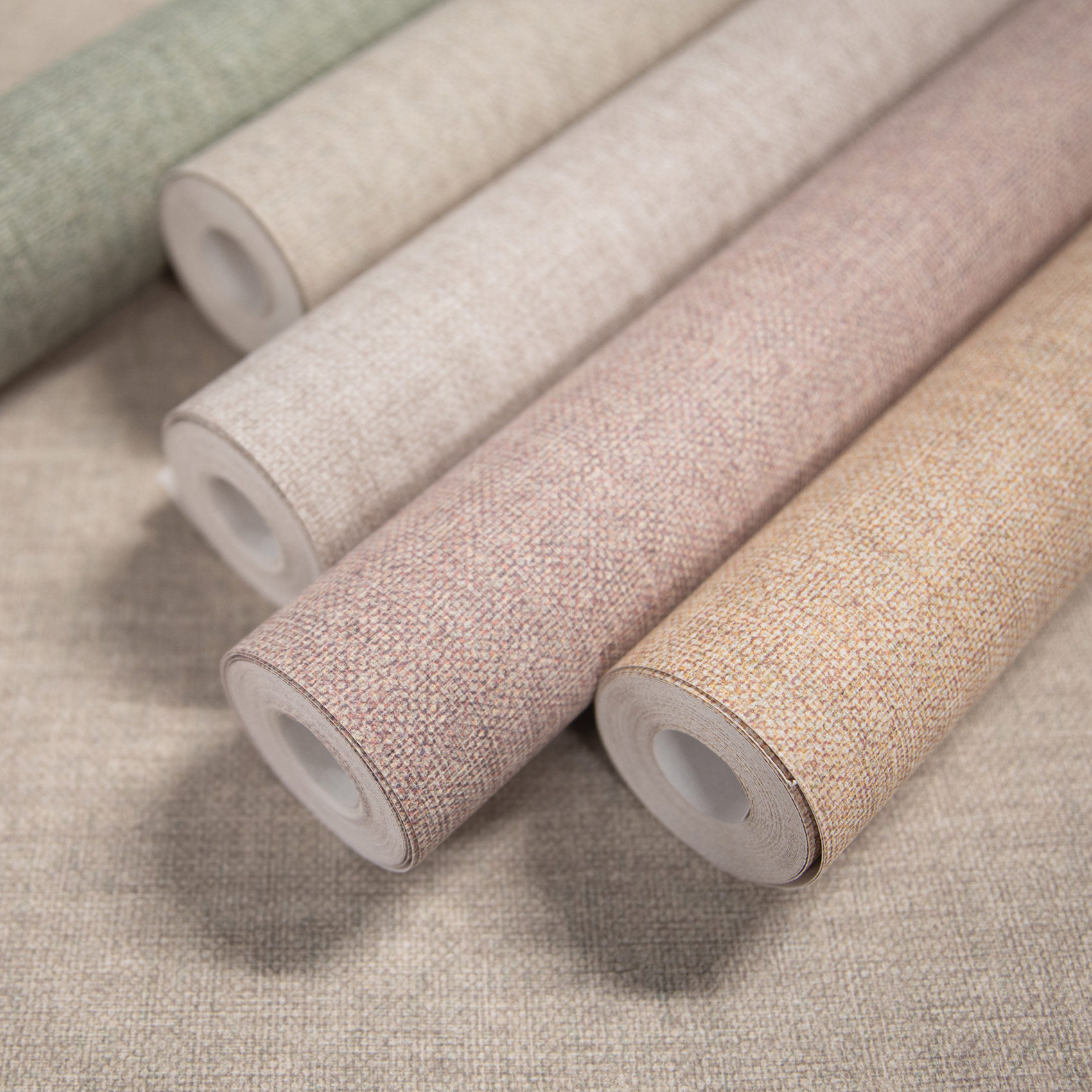 Hohenberger Vliestapete Artist Textile Plain Apricot 27257