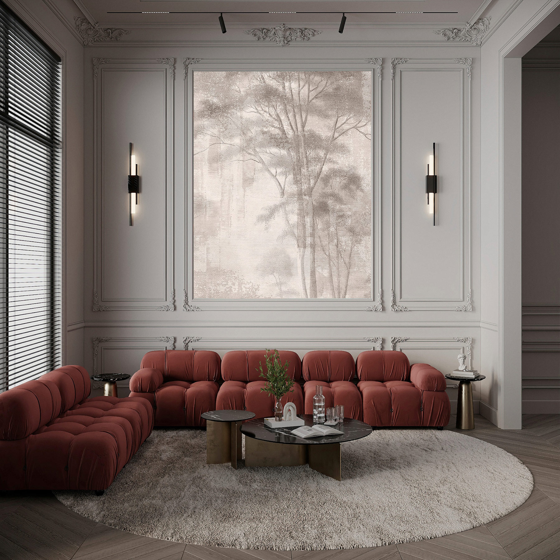 AS Fototapete Walls by Patel 5 Bäume Taupe DD134285