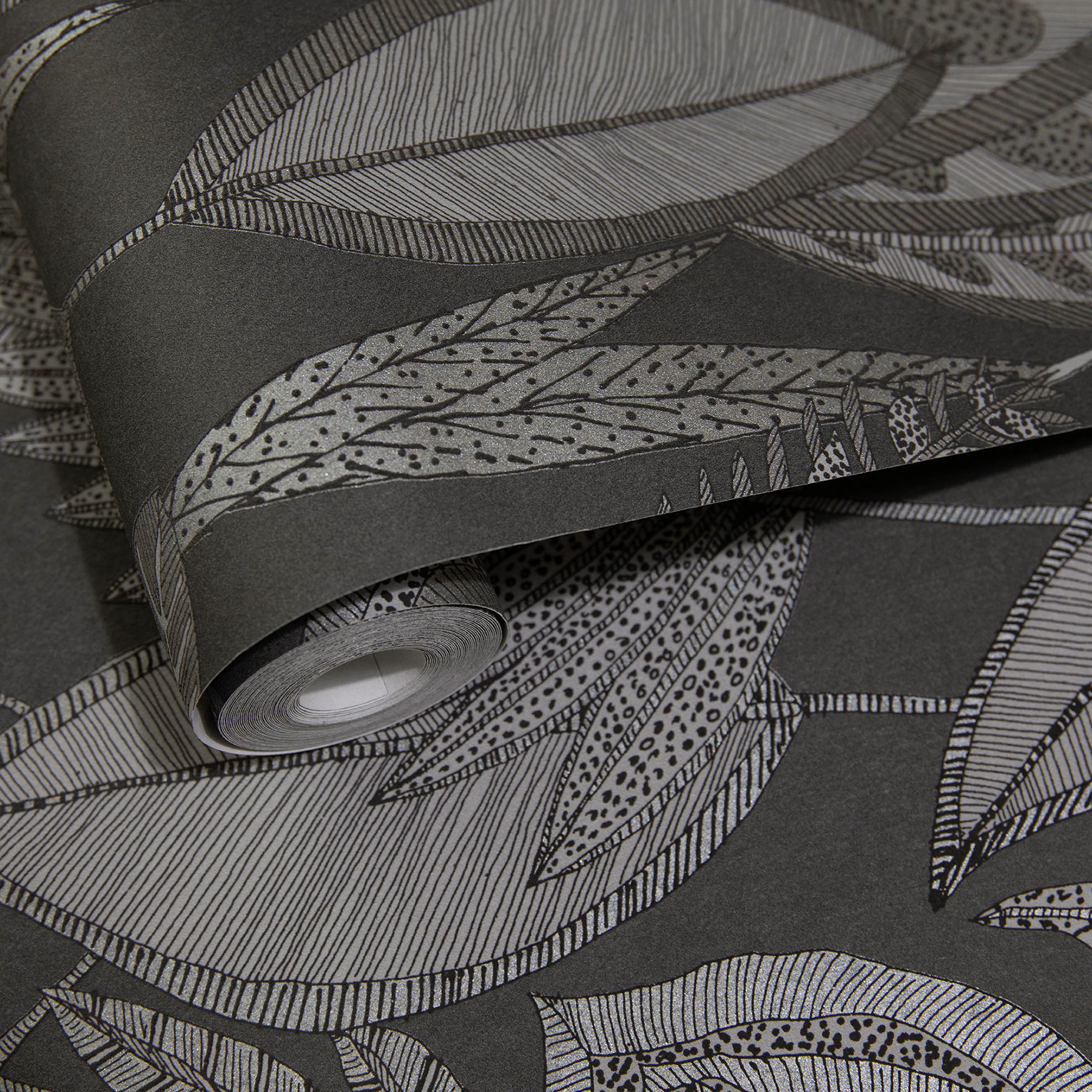 Hohenberger Vliestapete Tesoro Pianta Grigio 65581