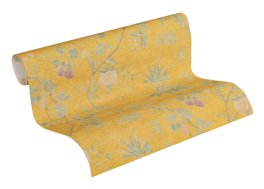 AS Vliestapete Paradise Garden Floral Gelb 367194