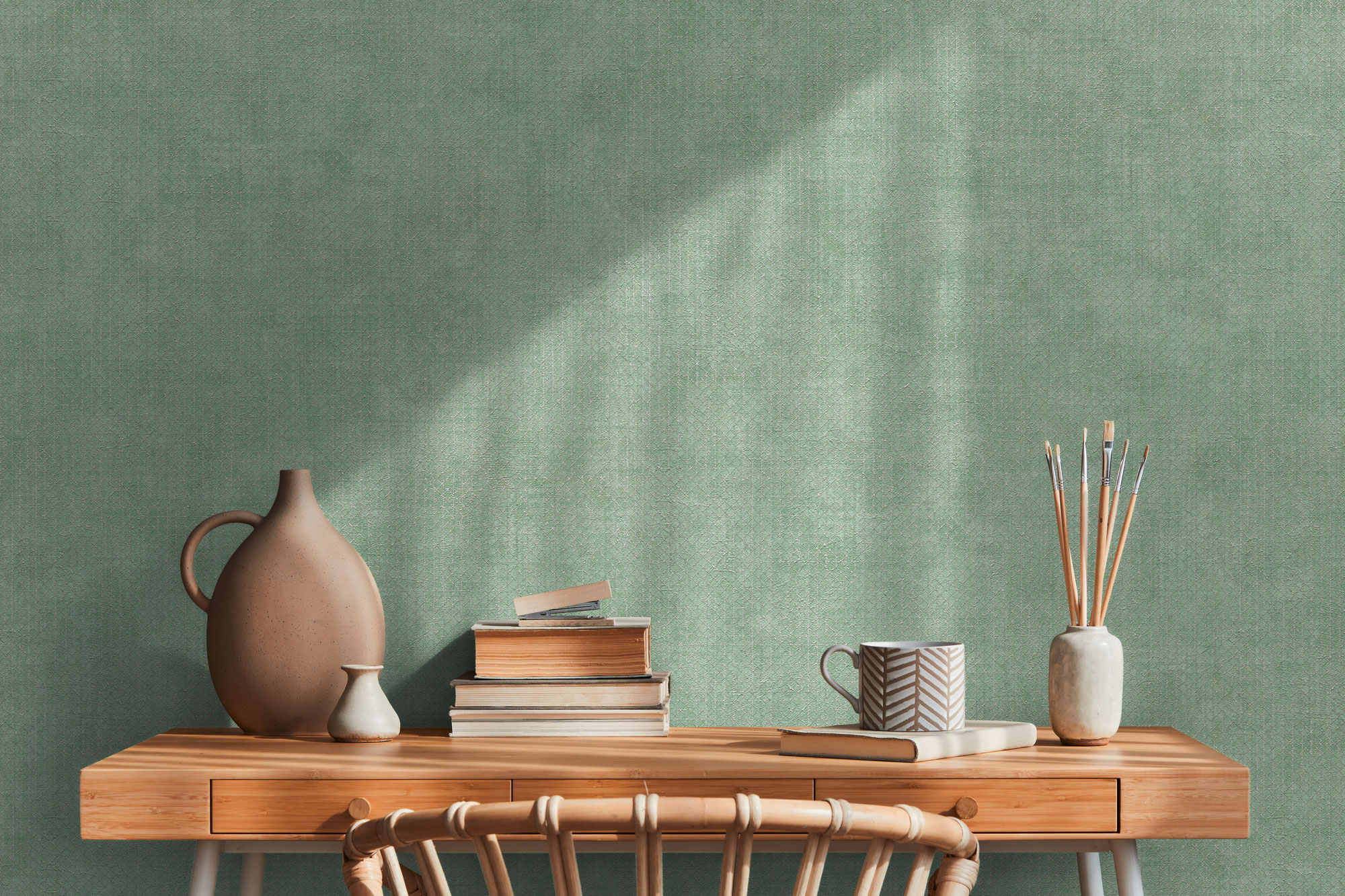 AS Vliestapete The BOS mintgrün Unitapete 388264