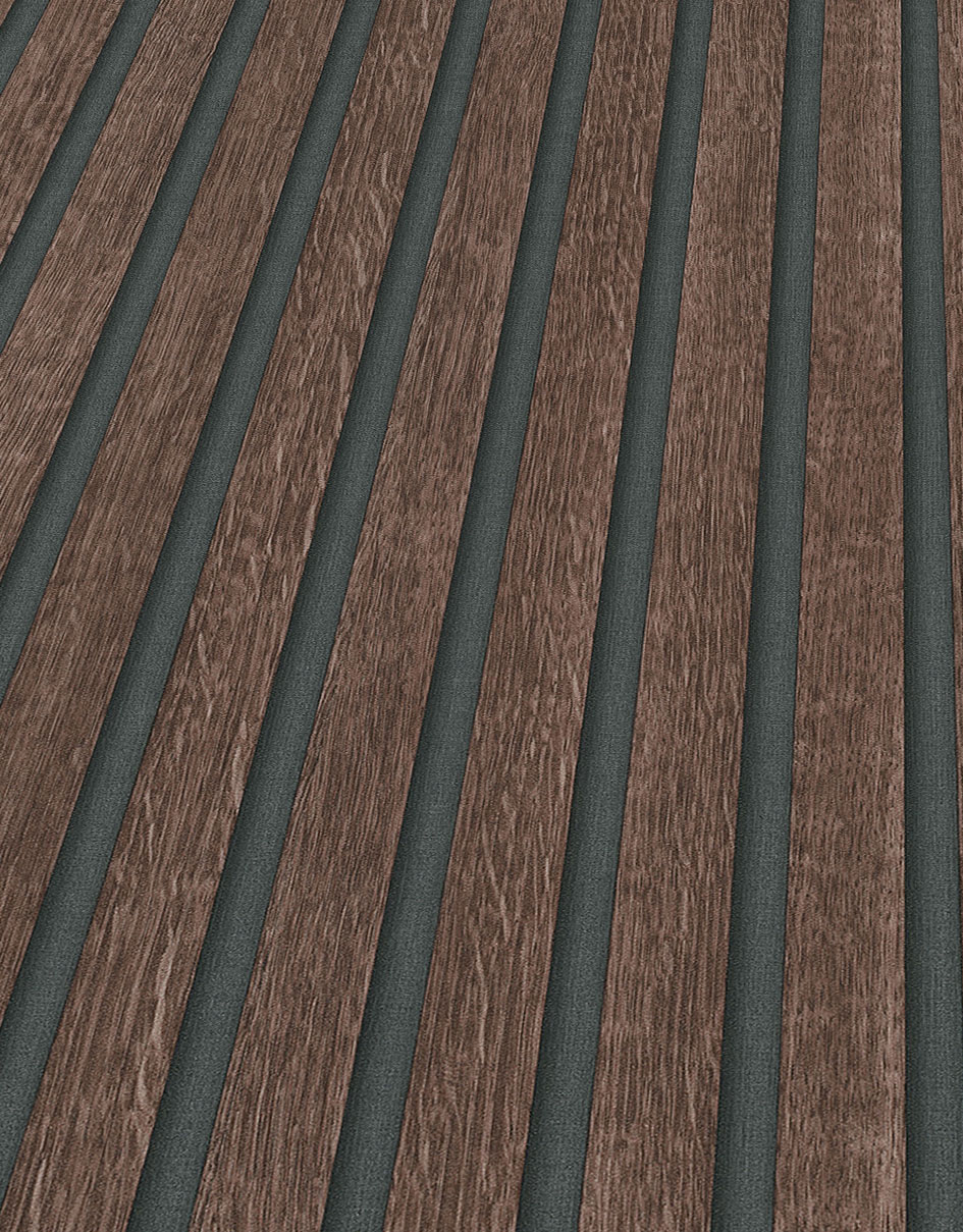 Erismann Vliestapete Holzpaneel dunkelbraun 1040033