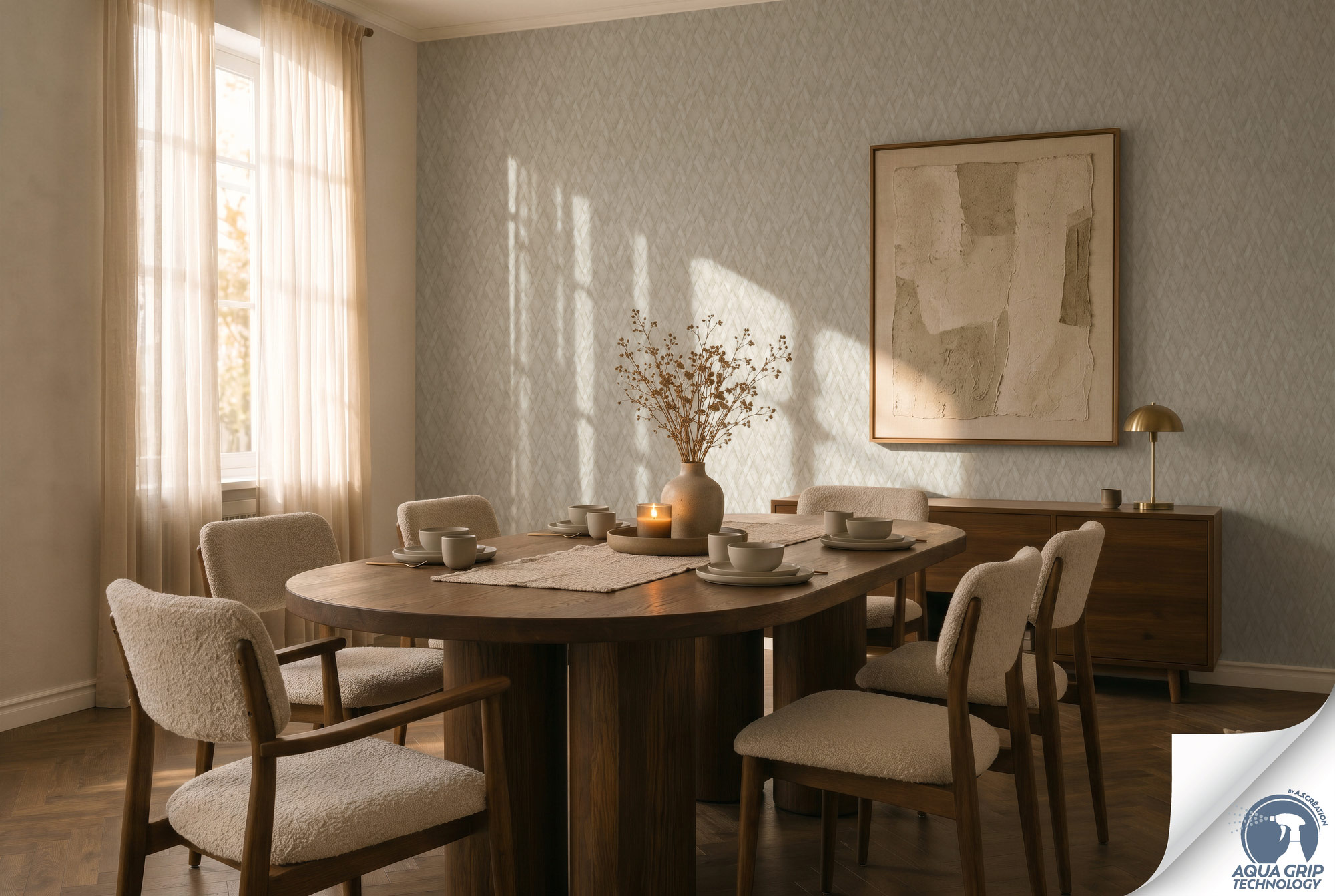 AS Vliestapete Cosiness Designdrop 2 3D-Optik Grau 793132