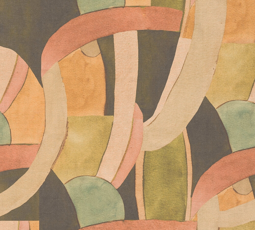 AS Vliestapete Anna d'Andrea Abstrakt Grün 782143