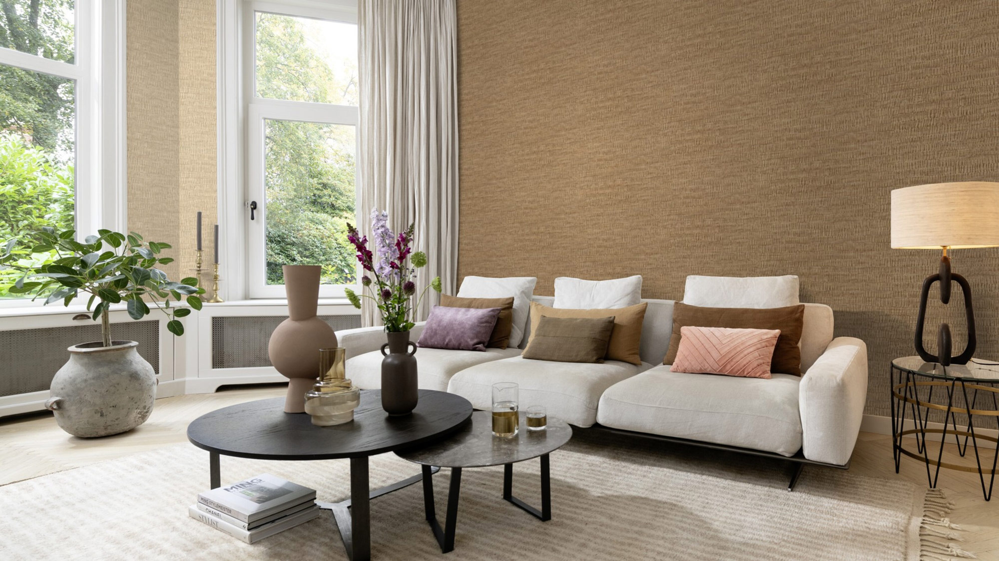 Rasch Vliestapete Amara Braun-Sand 720655