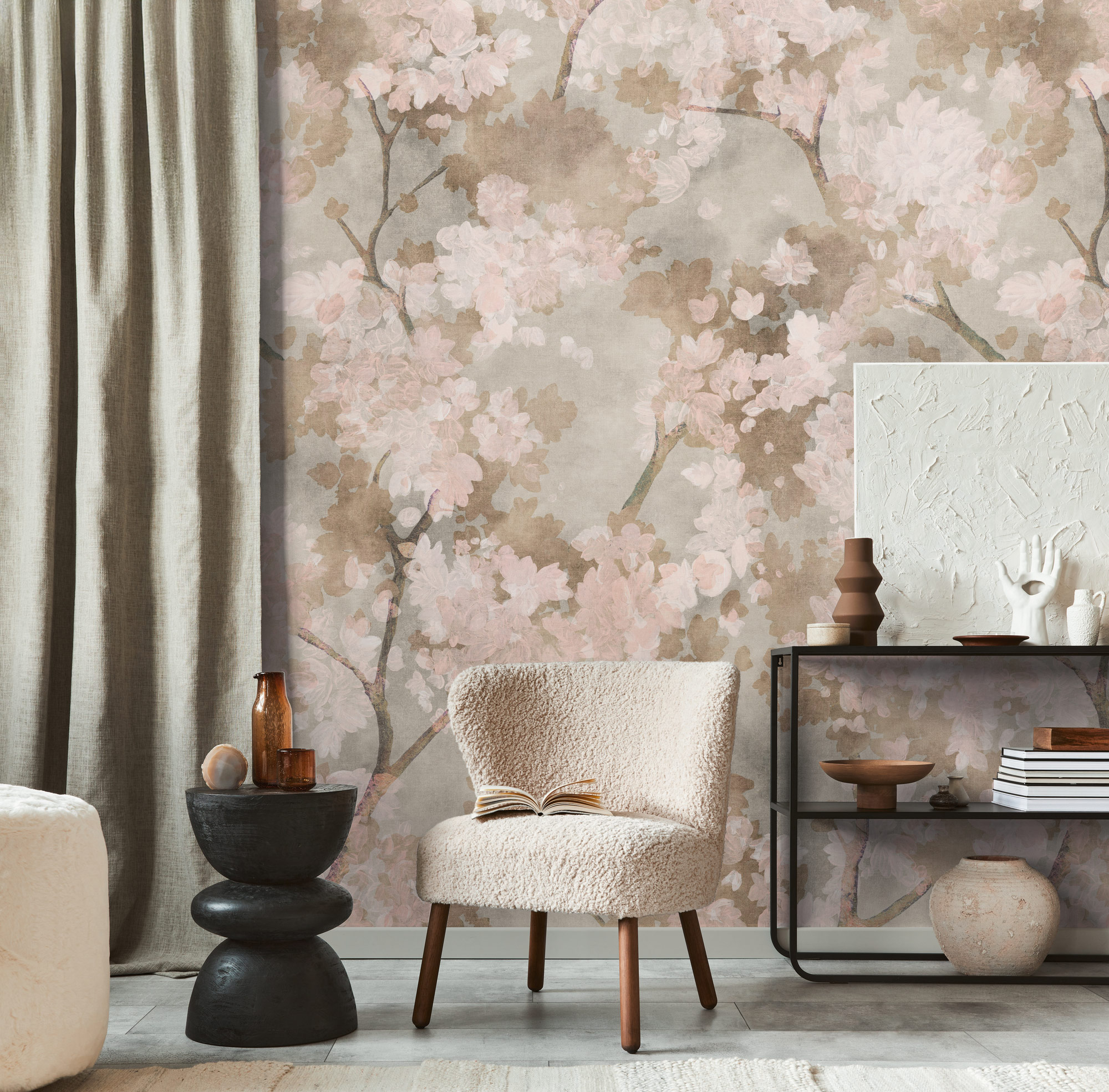 AS Fototapete The Wall 4 Bäume Beige 792484