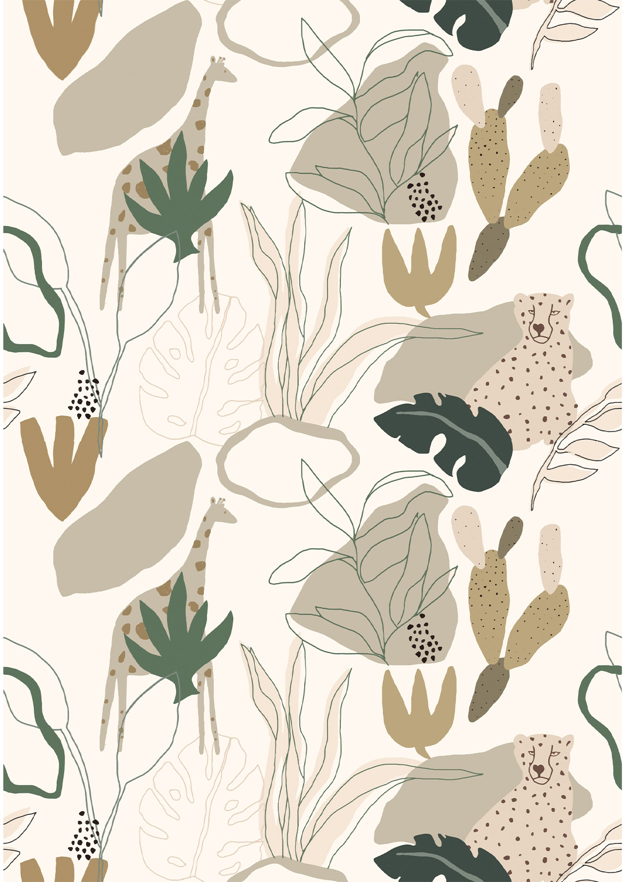 Grandeco Kinderzimmer Wandbild Daydreamers Tiere RB247