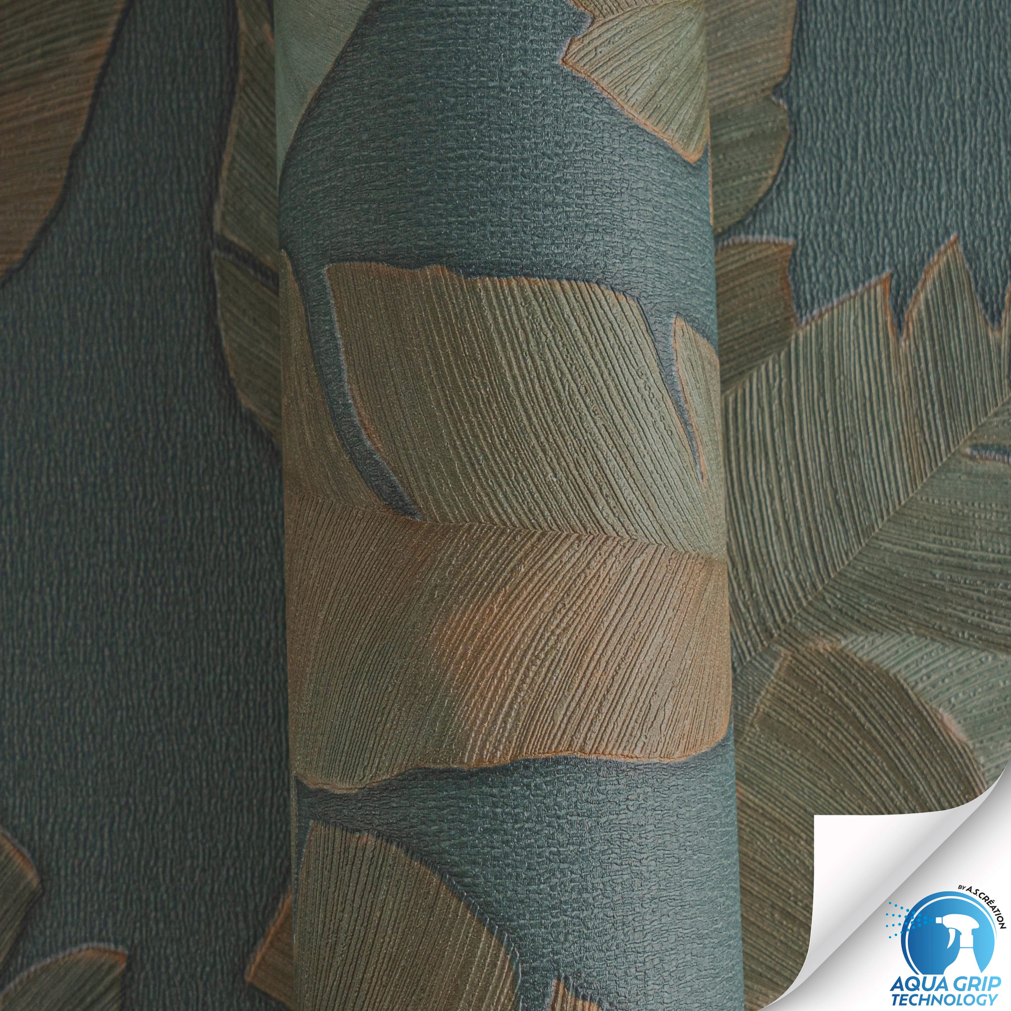 AS Vliestapete WOW Designdrop Blätter Grün 784531