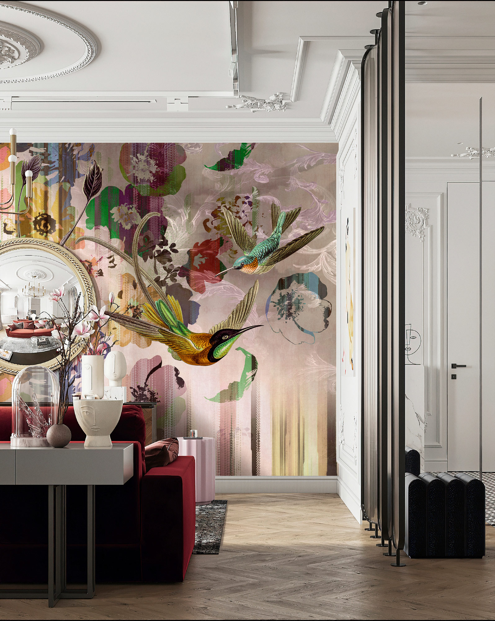 AS Fototapete Walls by Patel 5 Kolibris Rosa DD134891