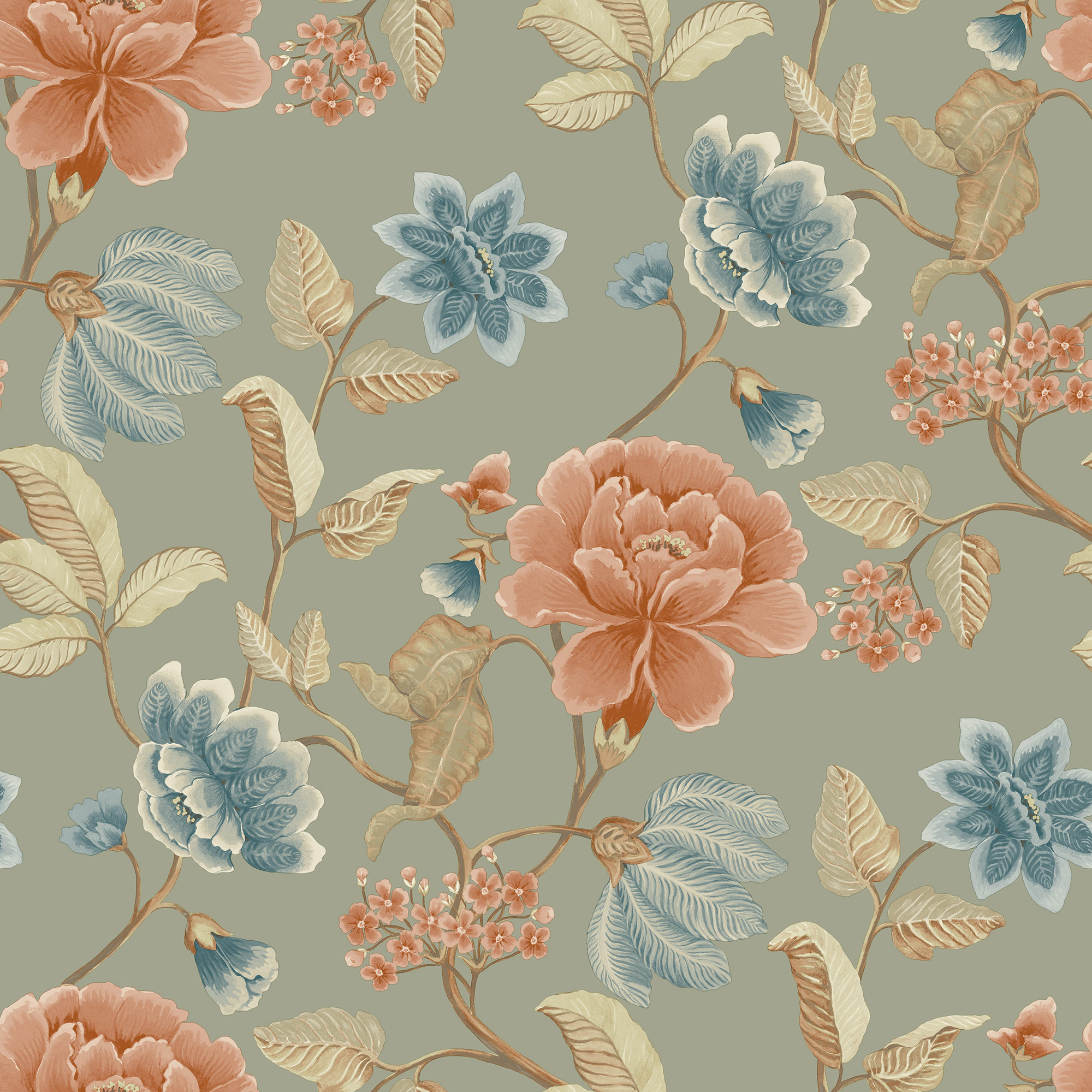 Grandeco Vliestapete Icon Blumen IC3103