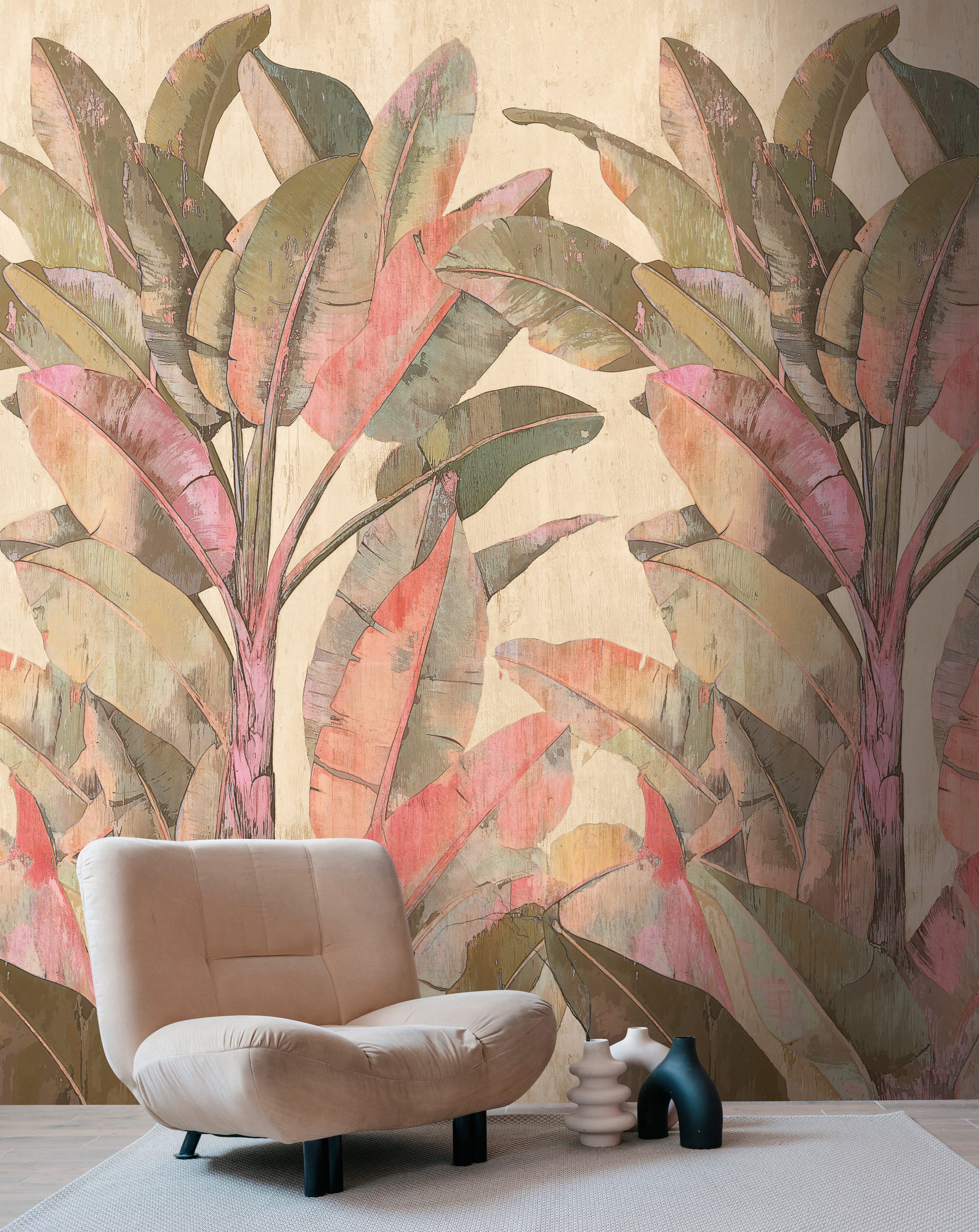 AS Fototapete The Wall 4 Bäume Beige 792498