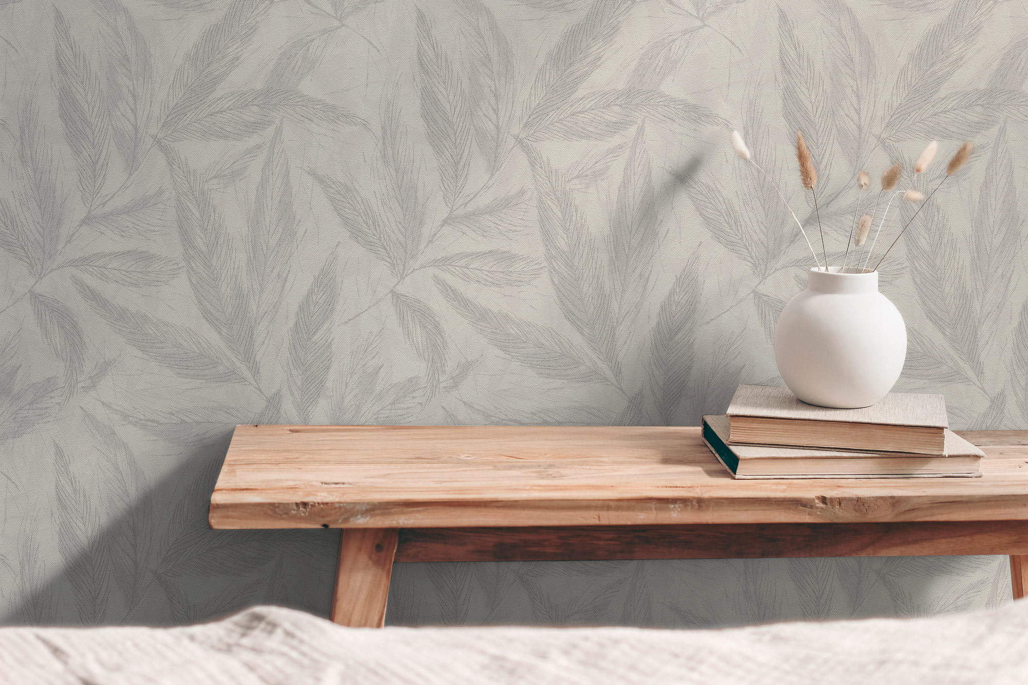 AS Vliestapete Hygge 3 Natur Grau 790964