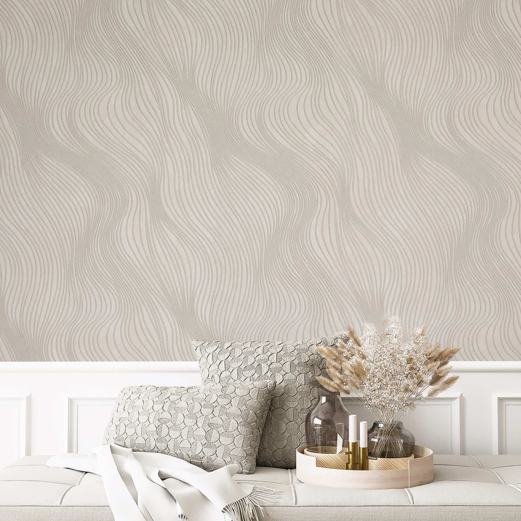 Hohenberger Vliestapete Tesoro Corda Avorio 65607