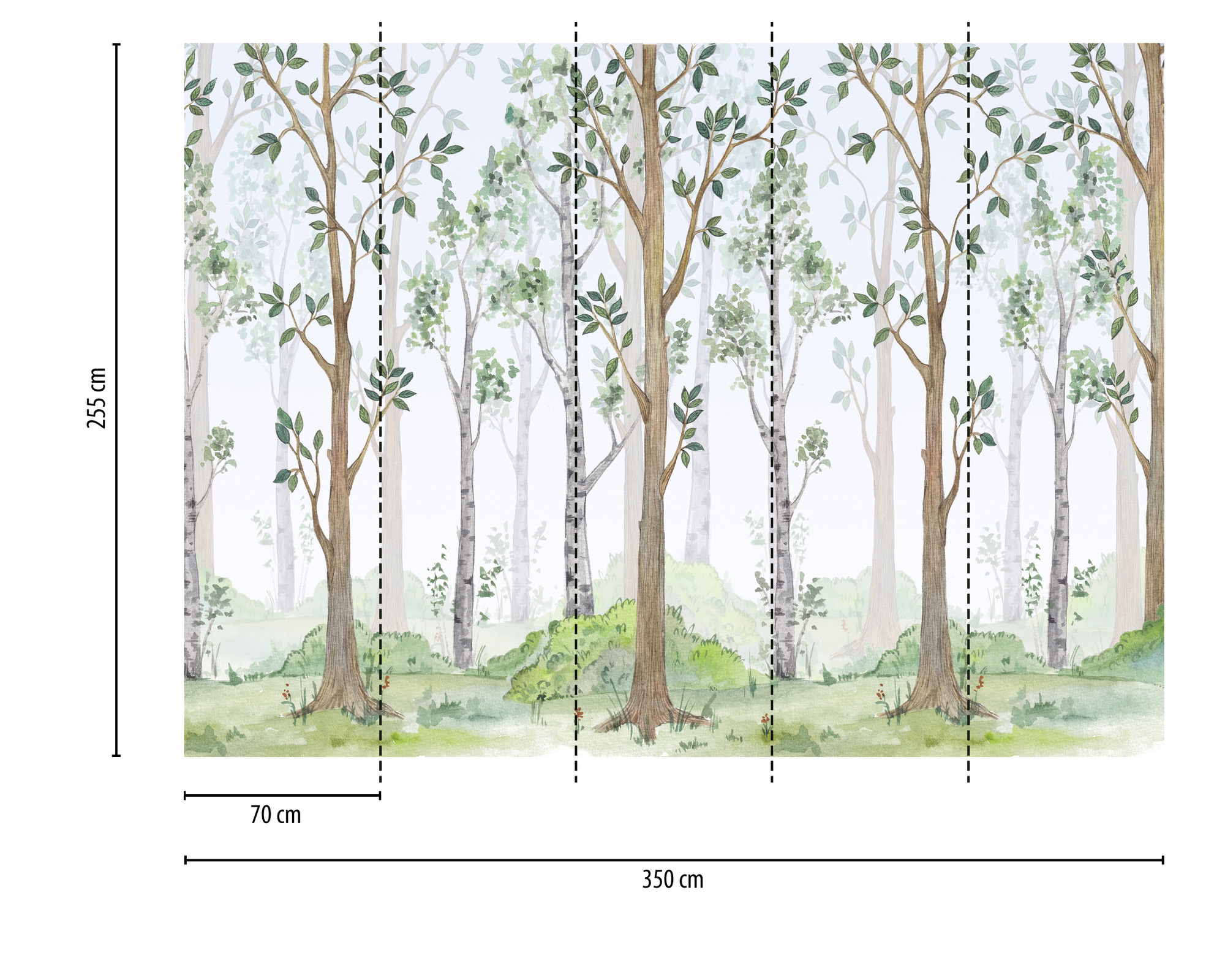 AS Fototapete Designwalls 2 Blumen Wald  DD123600
