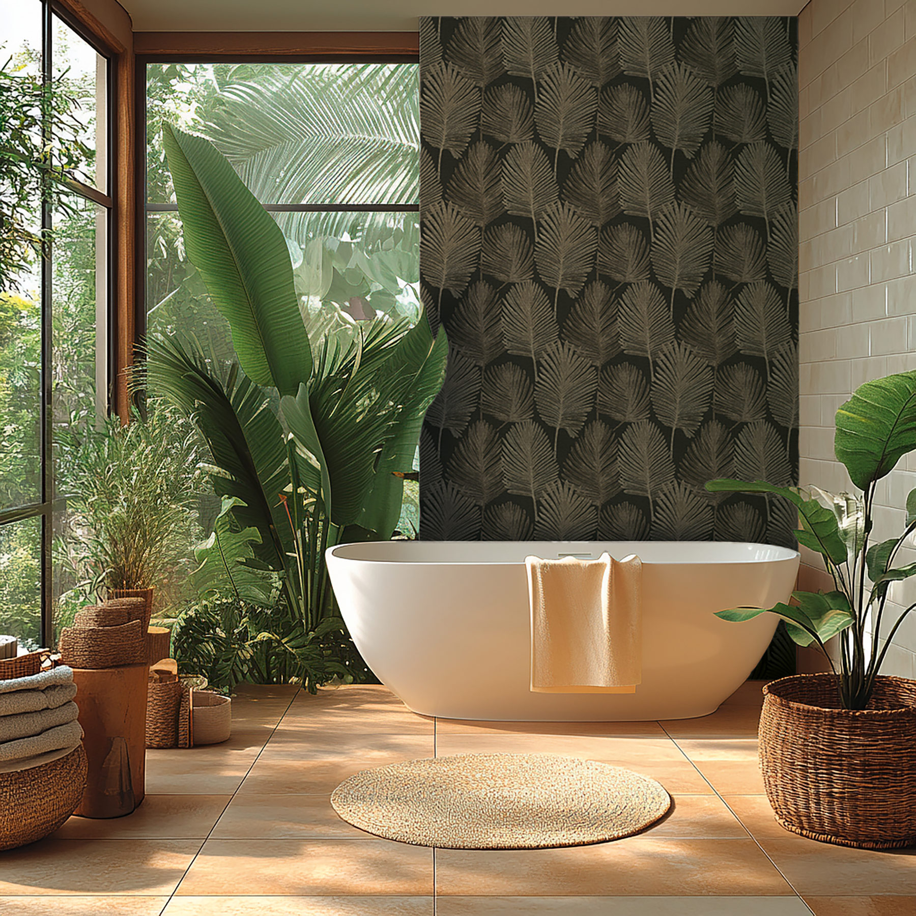 AS Vliestapete MS Hot Spots Floral Braun 786736