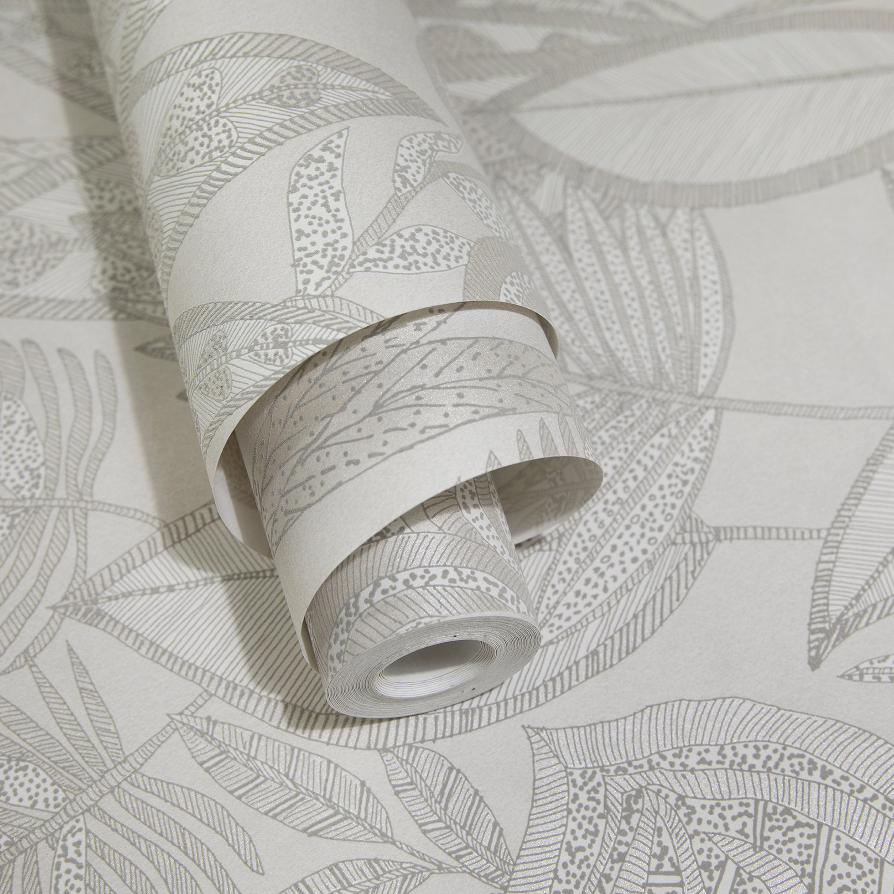 Hohenberger Vliestapete Tesoro Pianta Avorio 65576