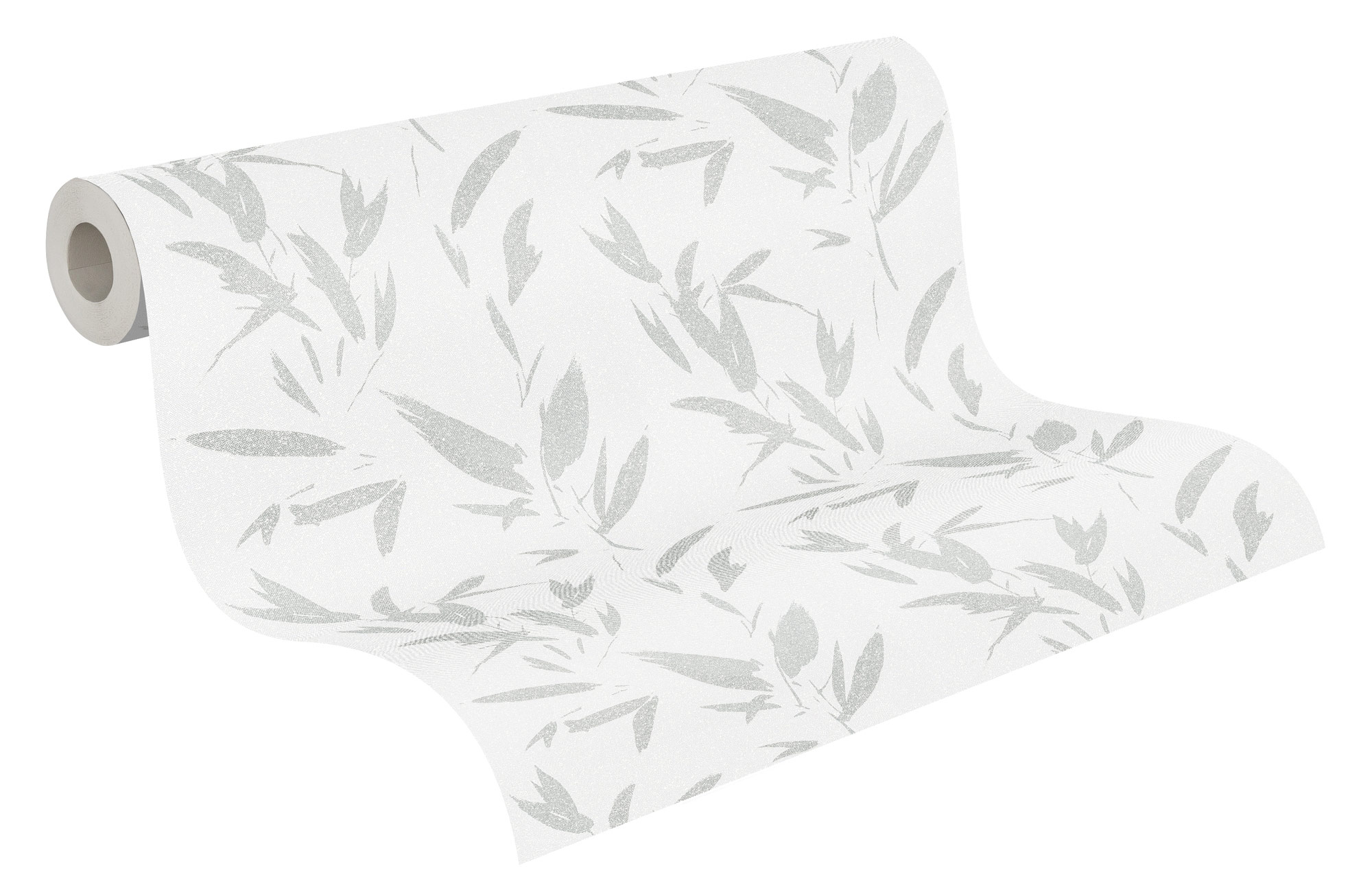 AS Vliestapete New Elegance grau Blätter 375494