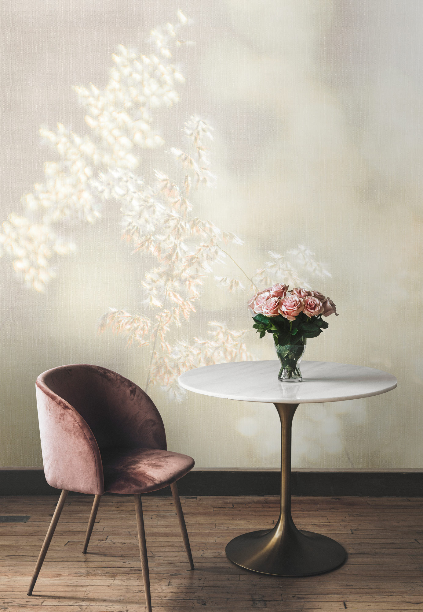 AS Fototapete Walls by Patel 5 Blüten Grau DD134717