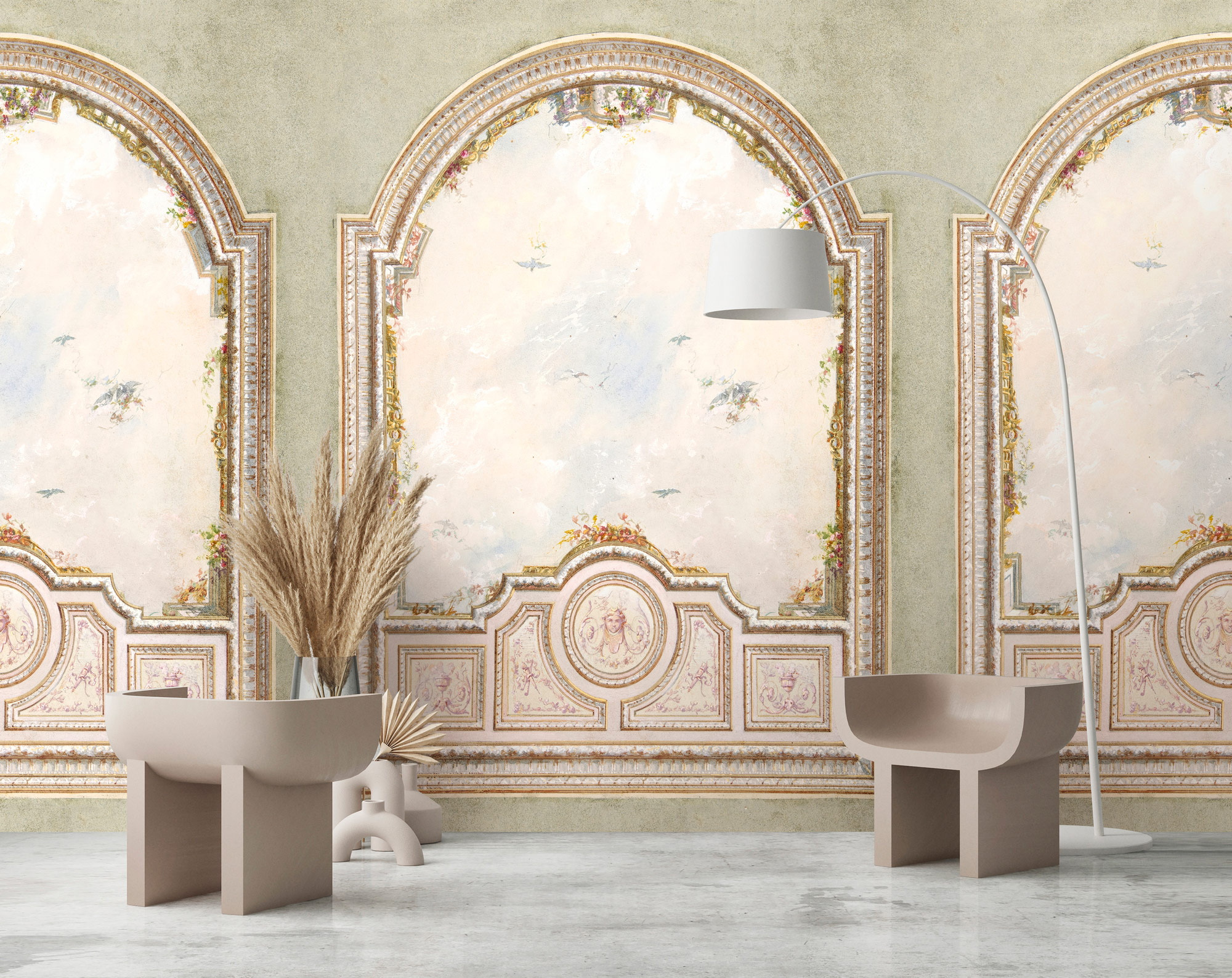 AS Fototapete Walls by Patel 5 Rundbogen Grün DD134423