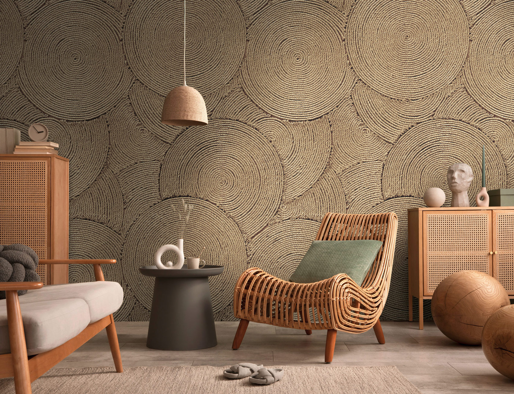 AS Fototapete MS Vibes & Styles Kreise Beige 792181