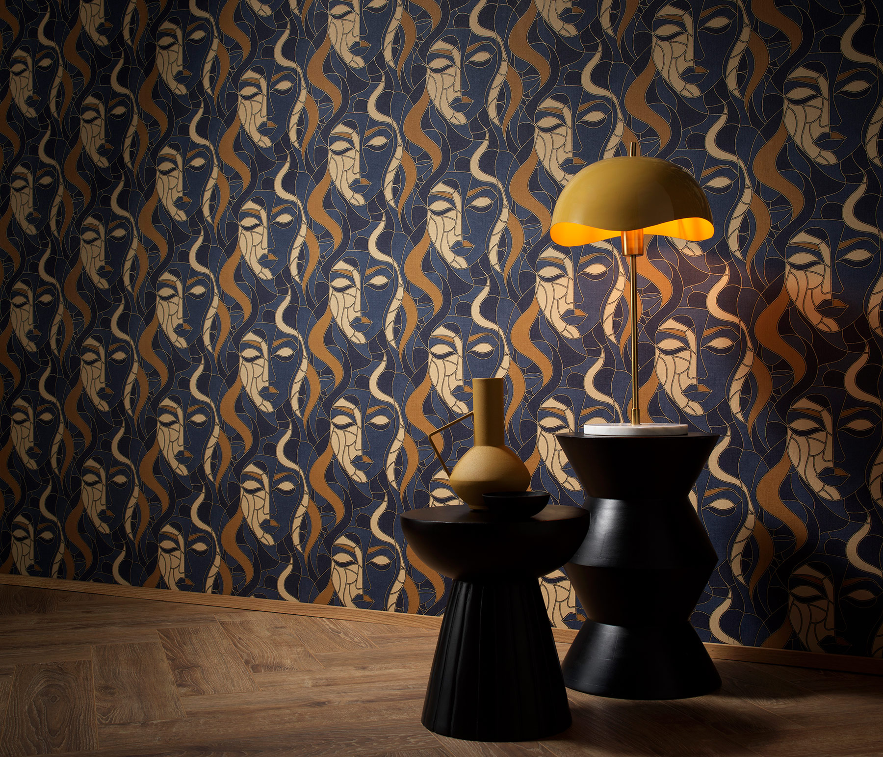 Erismann Vliestapete Elle 4 blau 1045808