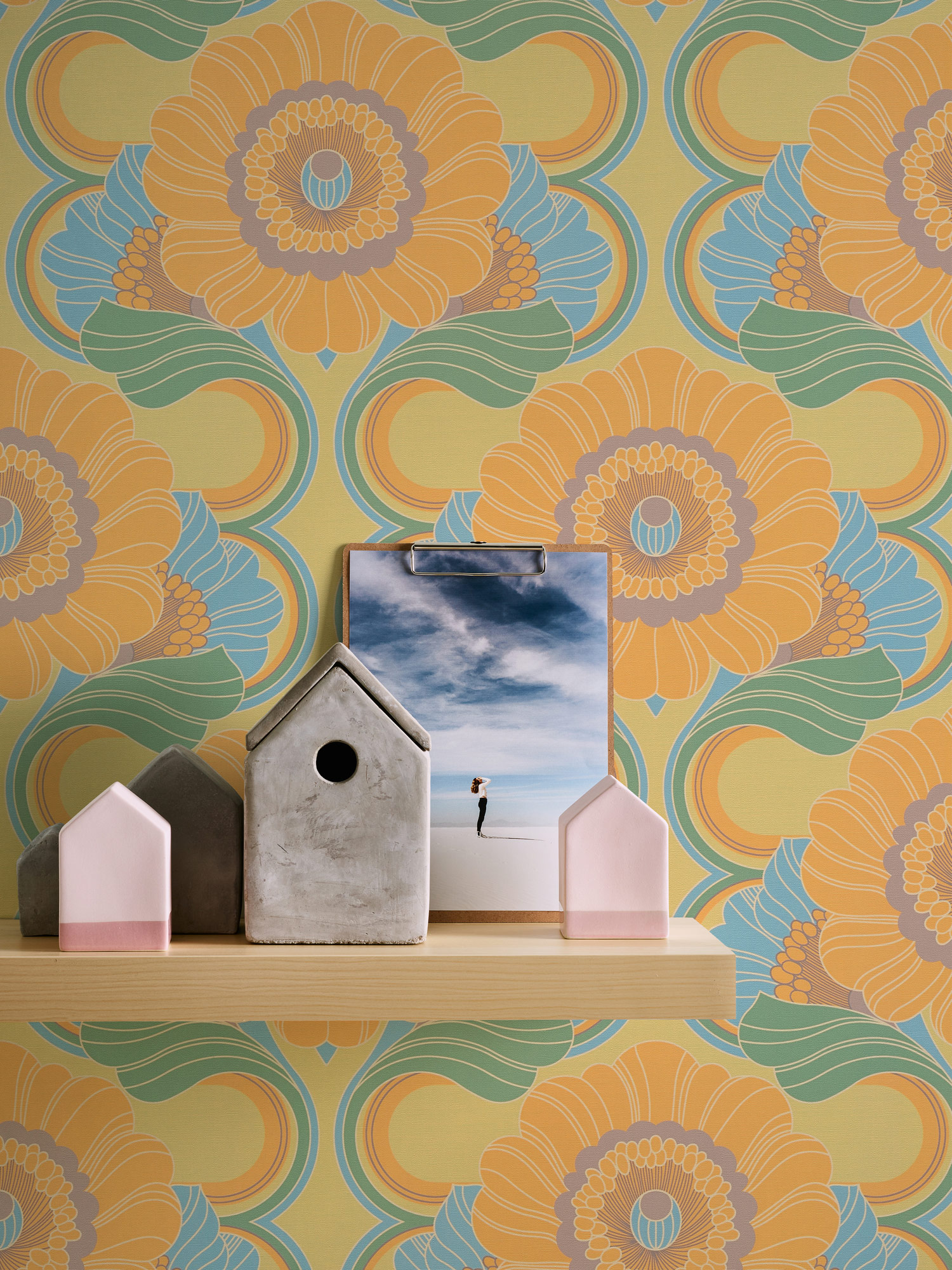 AS Creation Vliestapete Retro Chic Blau 395301