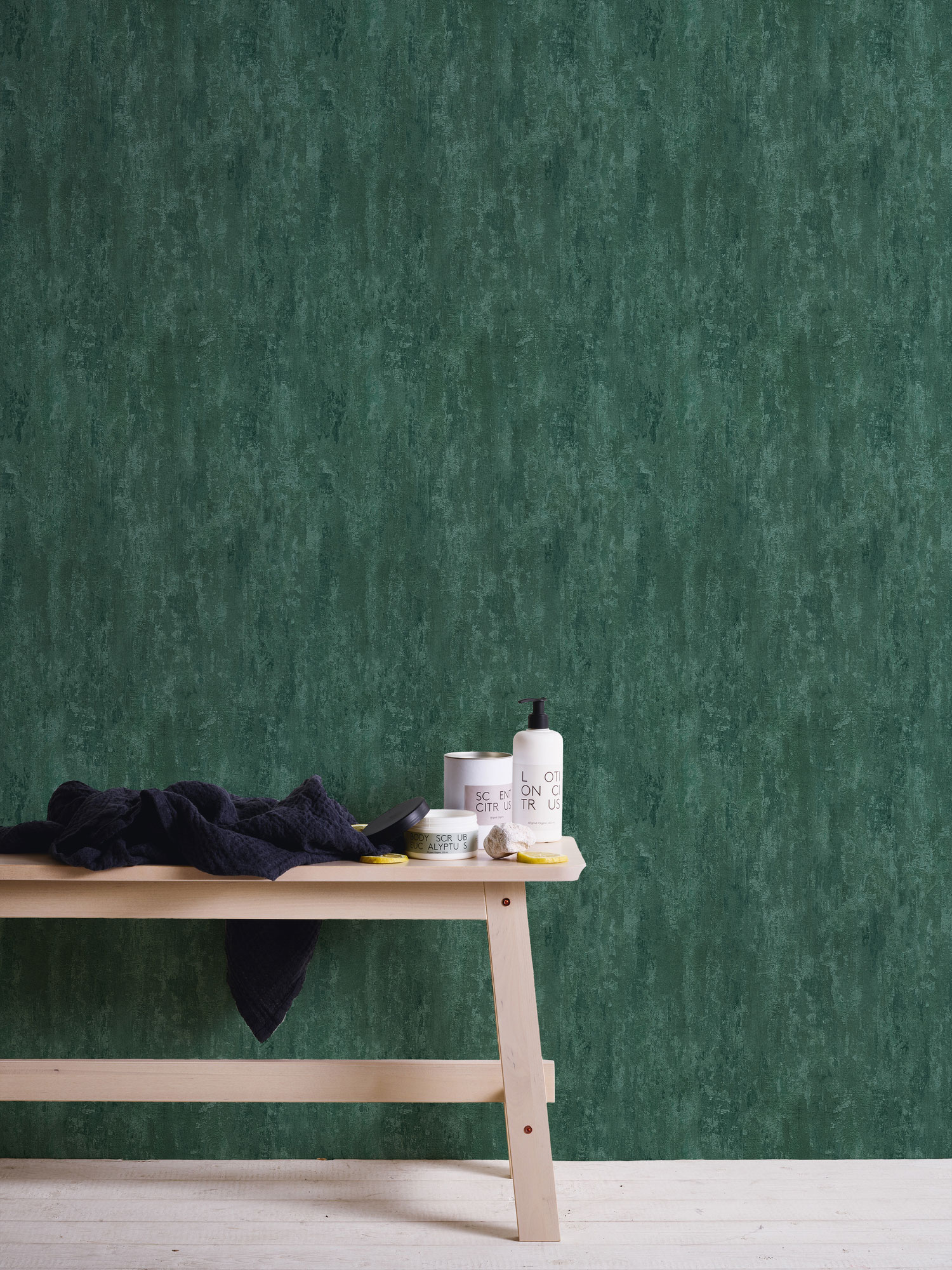 AS Vliestapete Trendwall 2 Rostoptik grün 380444