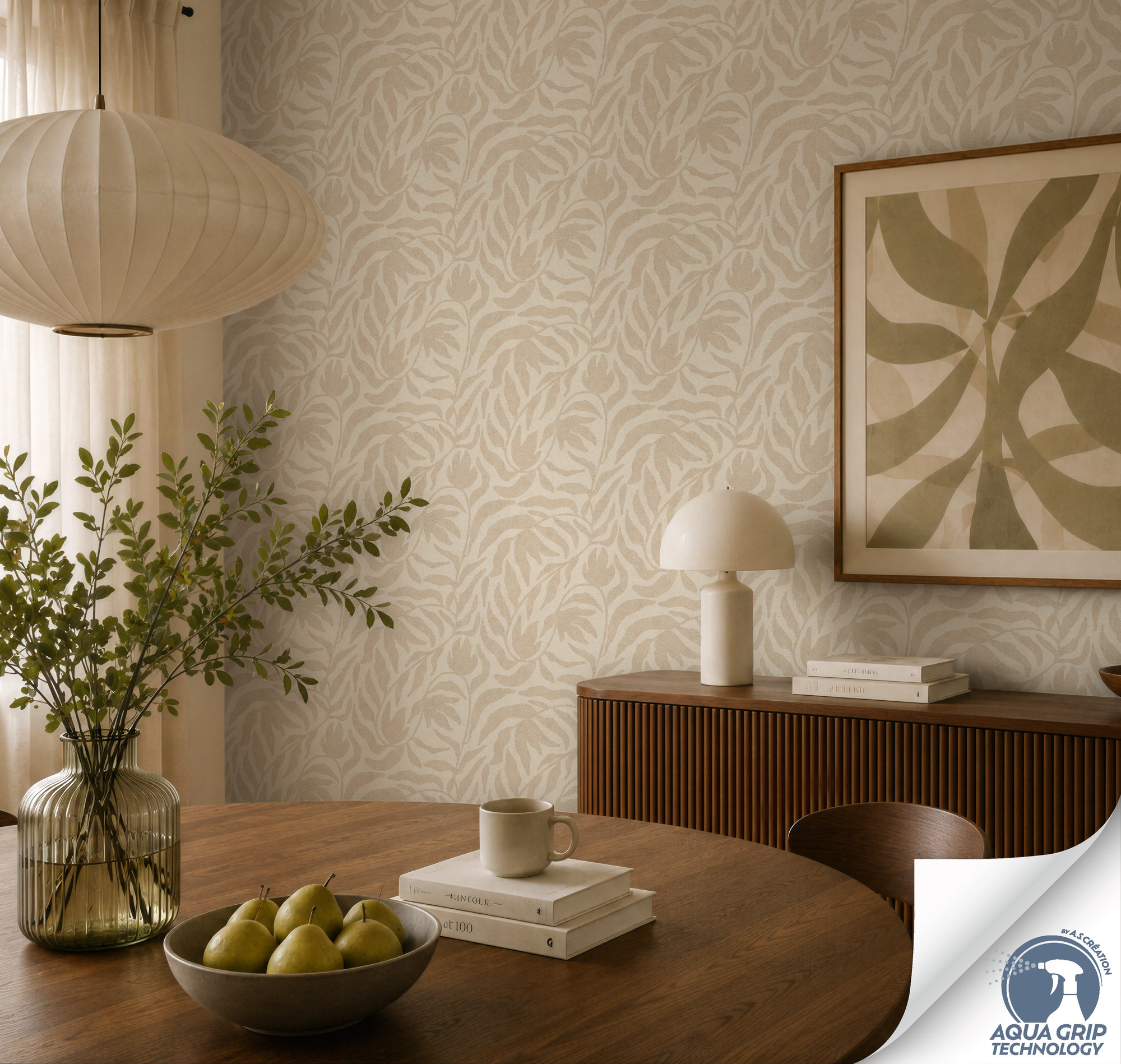 AS Vliestapete Cosiness Designdrop 2 Natur Beige 793141