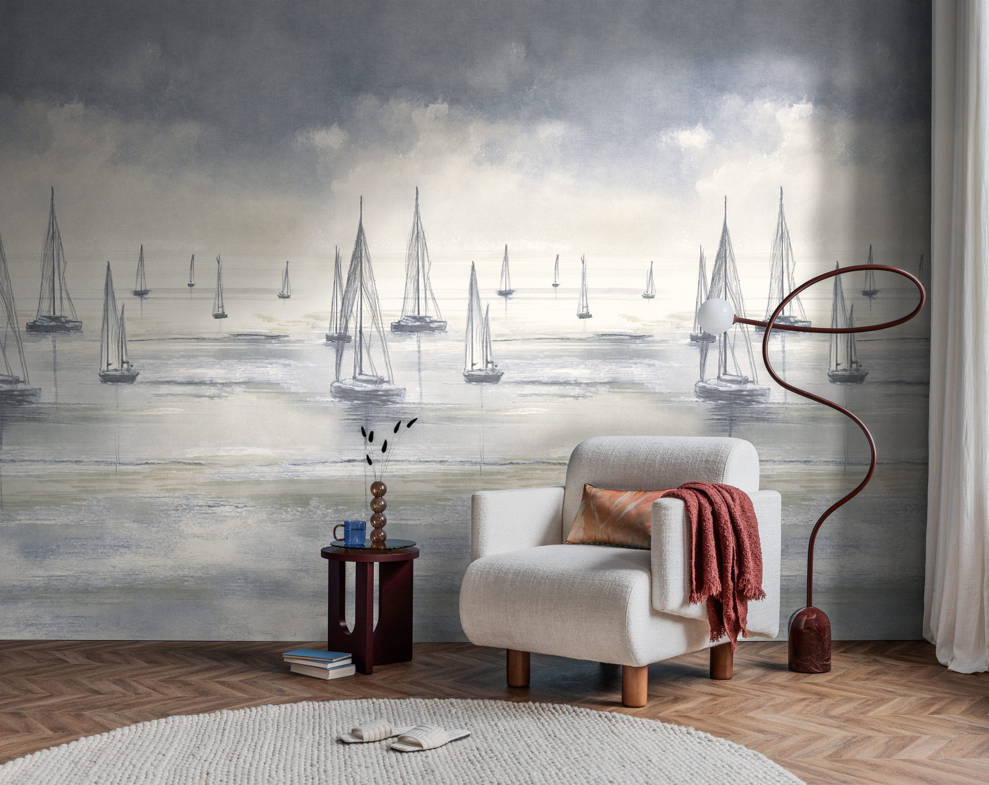 AS Fototapete The Wall 4 Meer Blau 792363