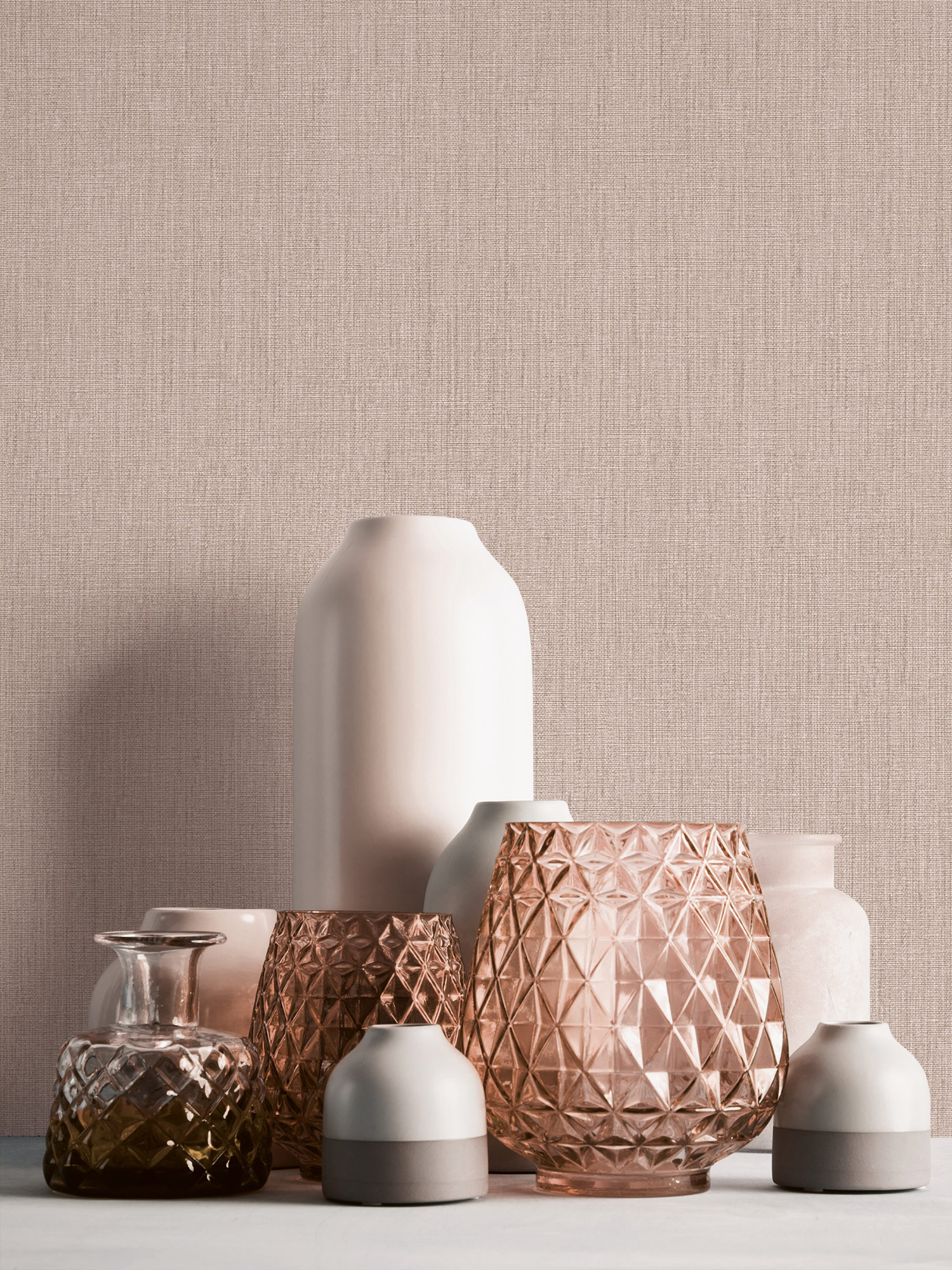 Livingwalls Vliestapete Stories of Life Uni Braun 396516