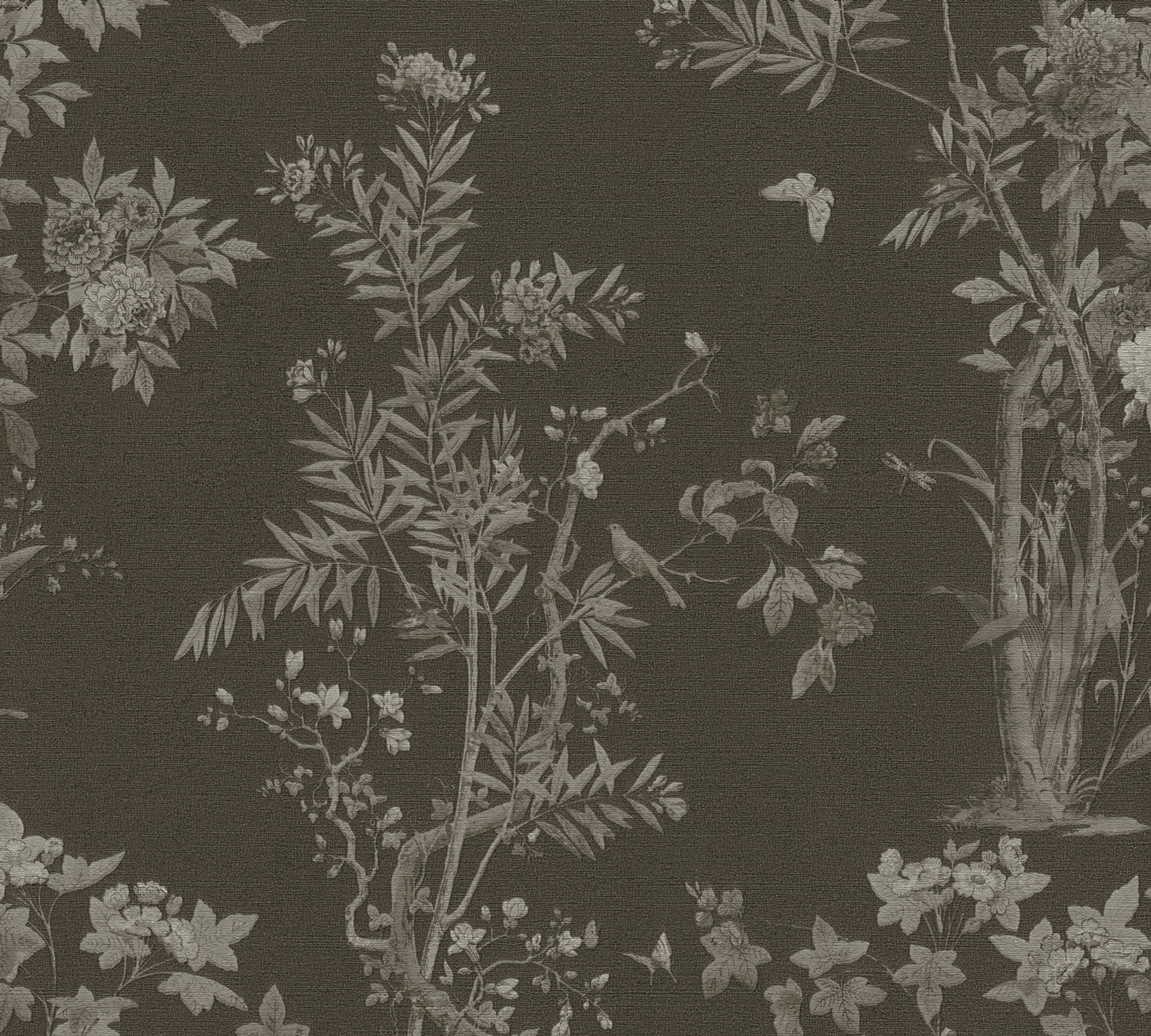 AS Vliestapete History of Art 2 Floral Schwarz 790436