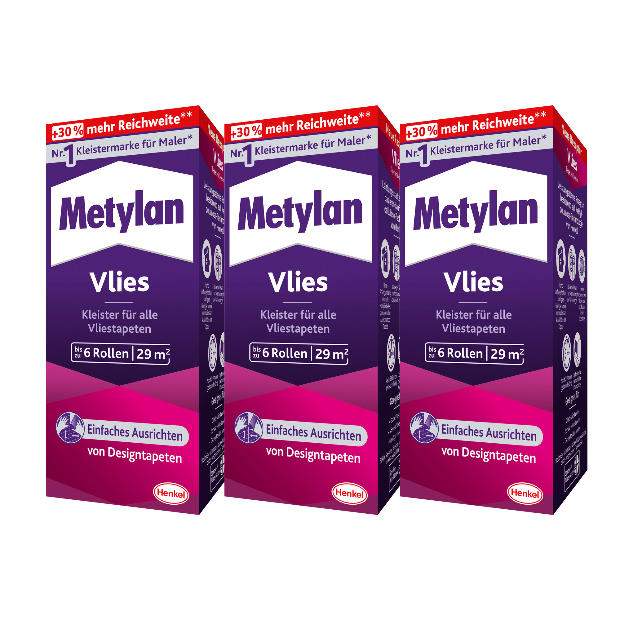 Metylan Vliestapetenkleister | 3 x 180 g