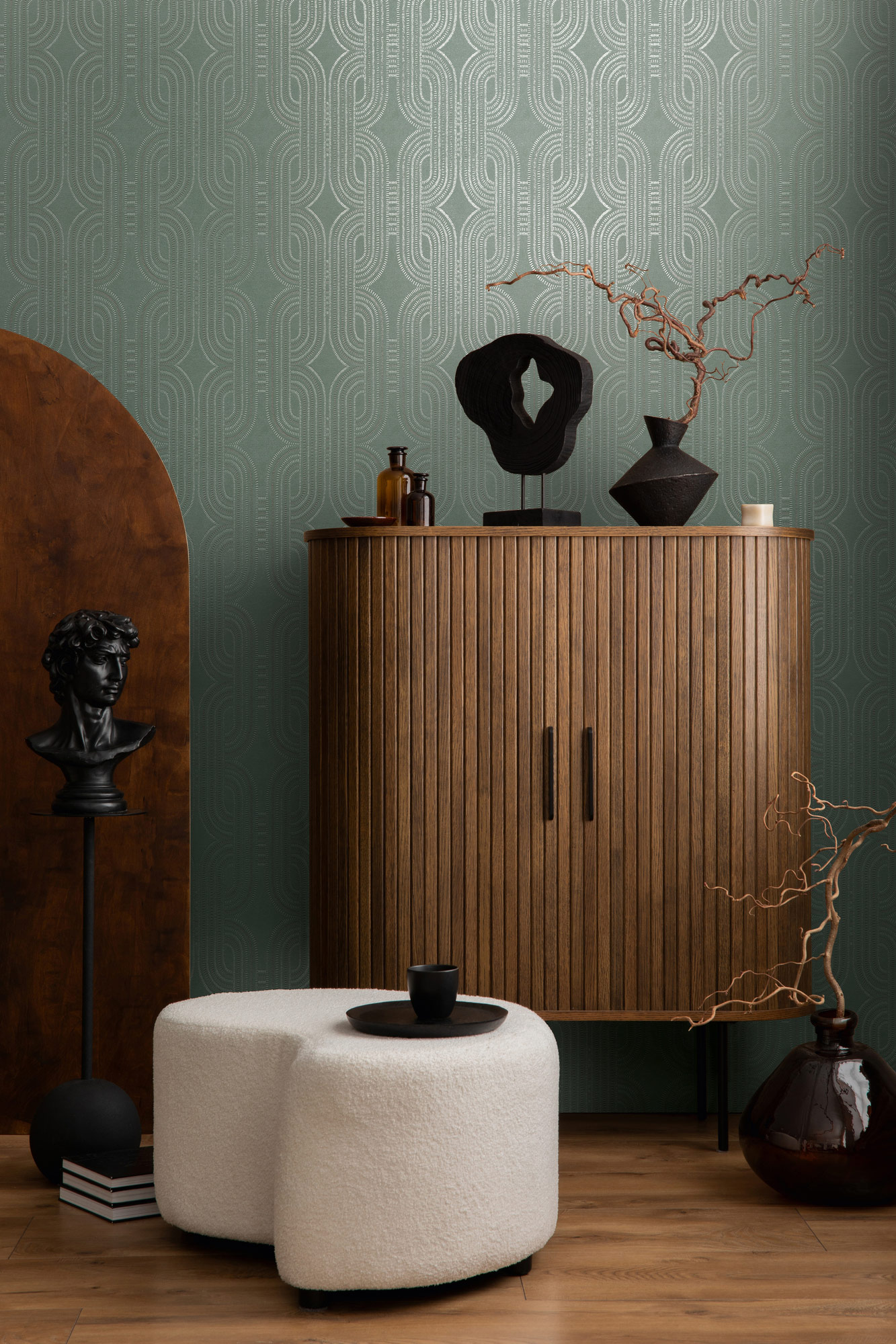 AS Vliestapete French Affair Struktur Blau 399375