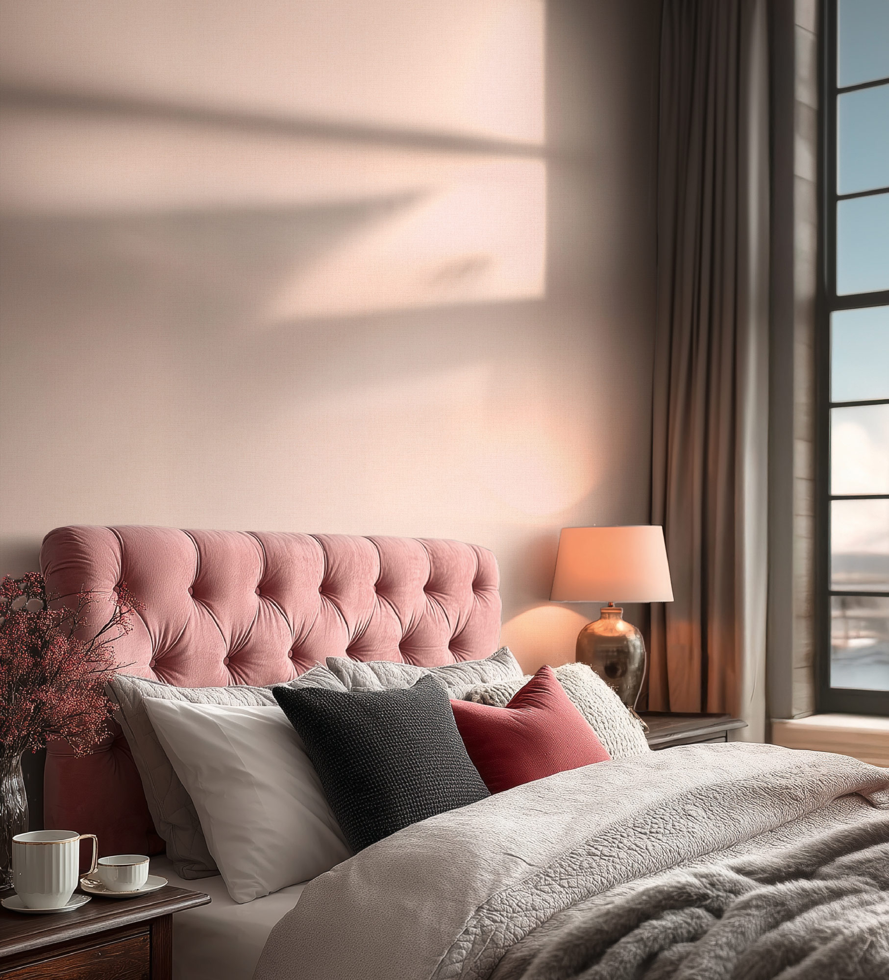 AS Vliestapete MS Vibes & Styles Unitapete Rosa 792022