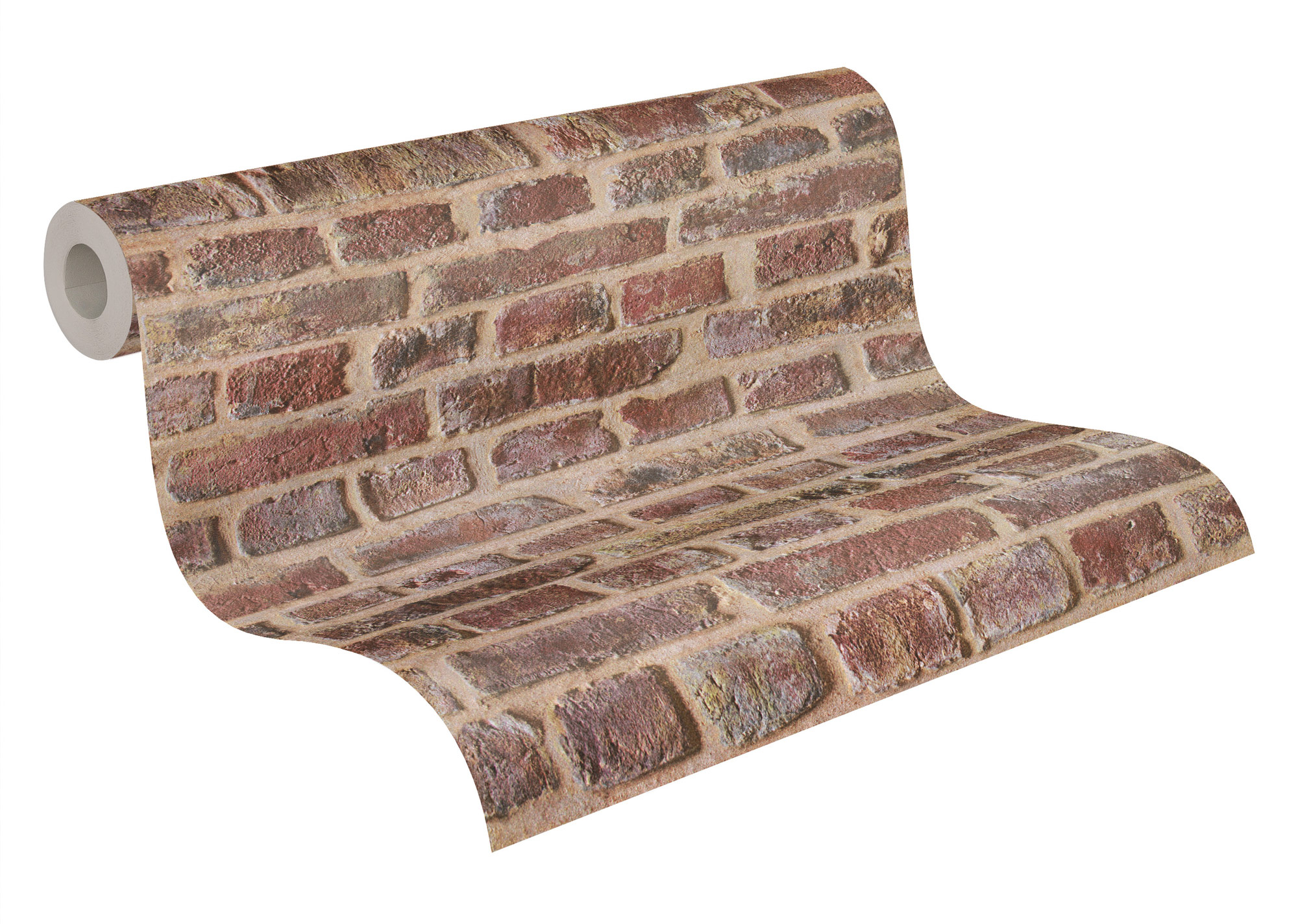 AS Tapete Authentic Walls 2 Steinoptik Mauer Rot 302191