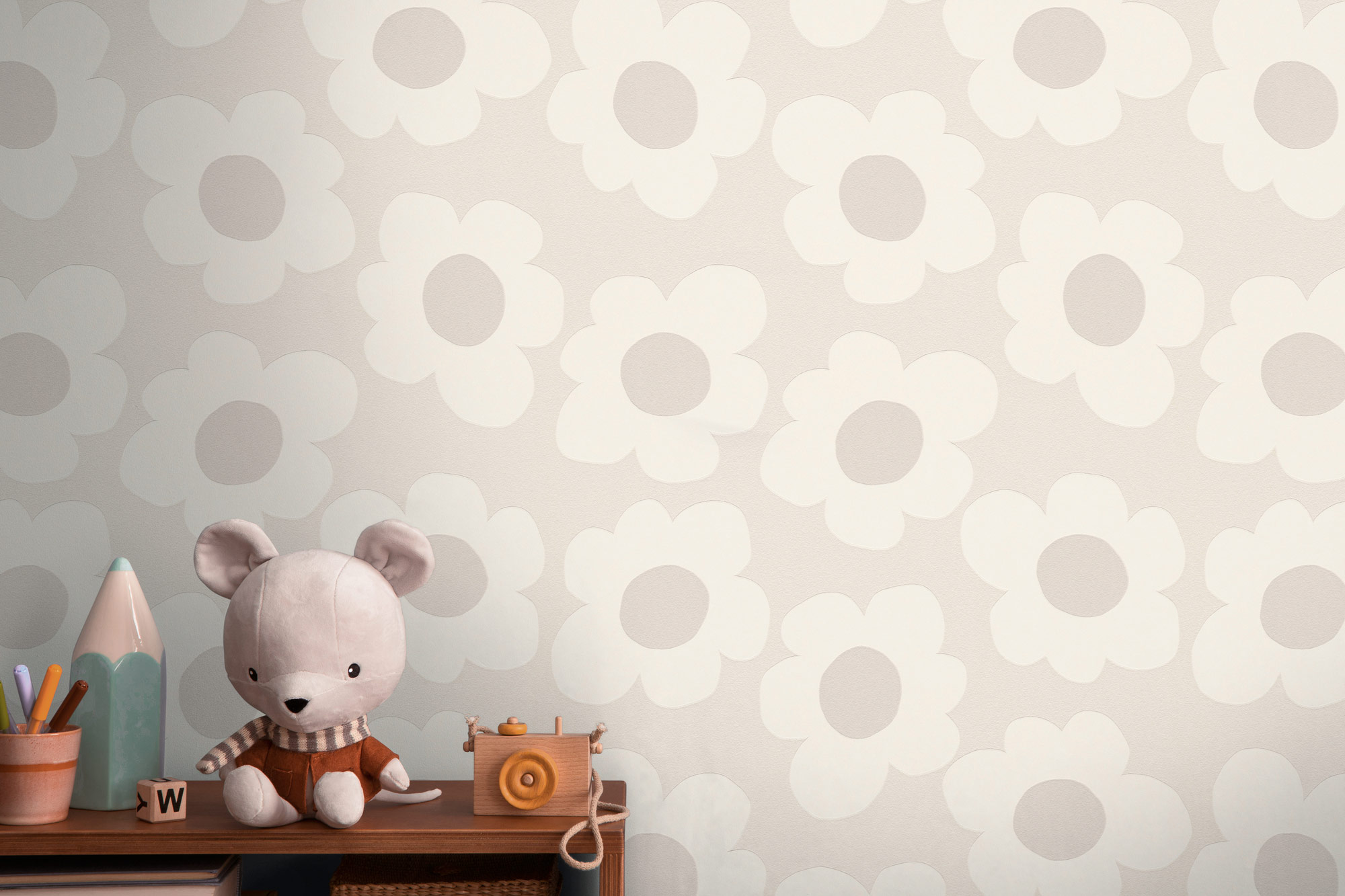 AS Vliestapete Kids Studio Kinderzimmertapete Creme 792132