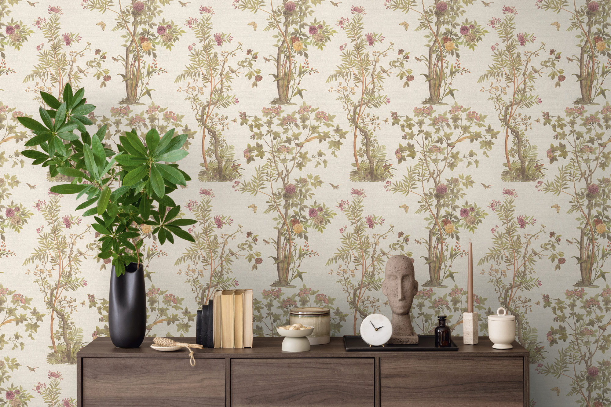 AS Vliestapete History of Art 2 Floral Grün 790433