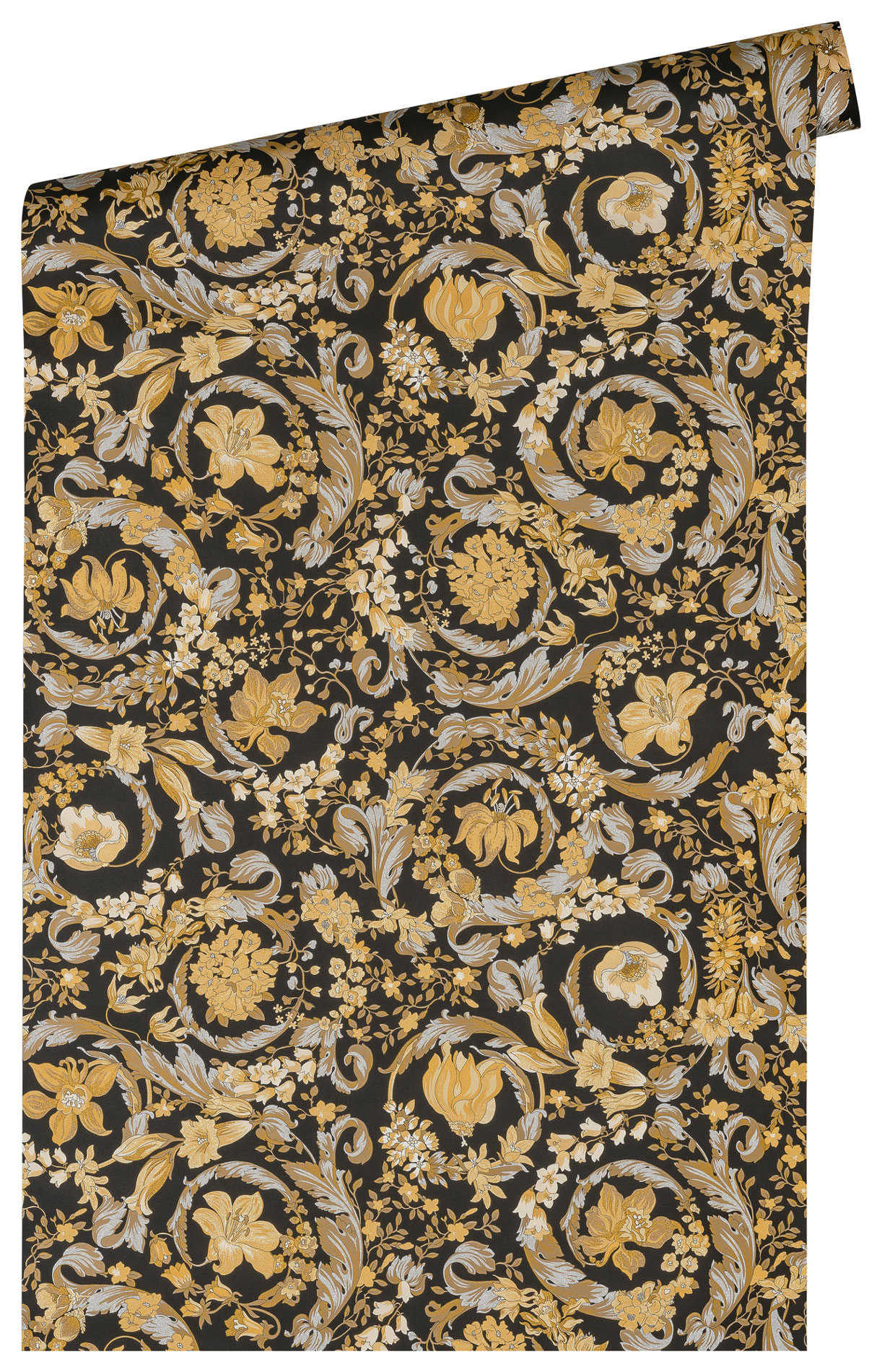 AS Vliestapete Versace 5 Florale Tapete Gold 387065