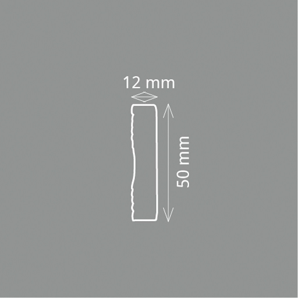 Homestar Stuckleiste Styropor Zierleiste FL 50 | weiss