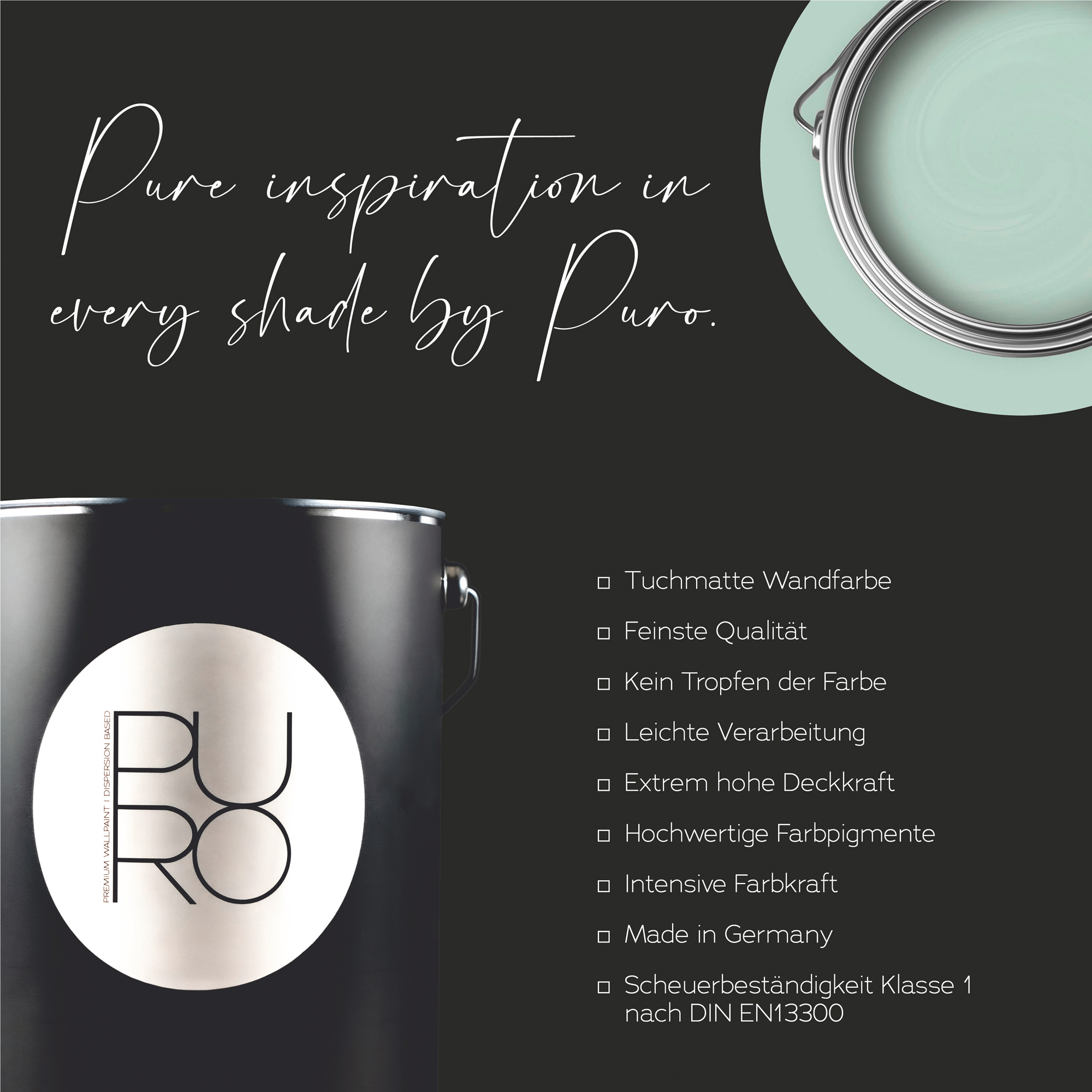 AS Premium Innenwandfarbe Puro c4001 soft green 1 L