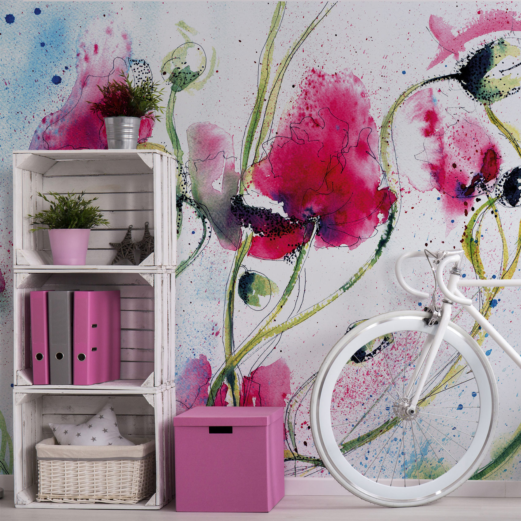 AS Fototapete Designwalls 2.0 Poppies Watercolour DD119024