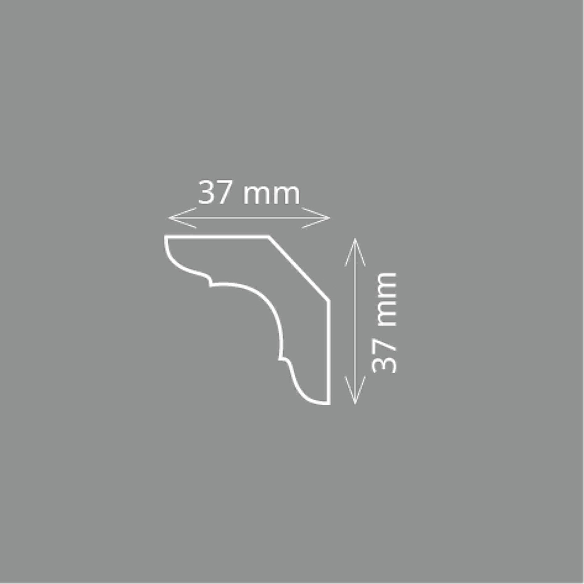 Homestar Stuckleiste Styropor Zierleiste C 50 | weiss