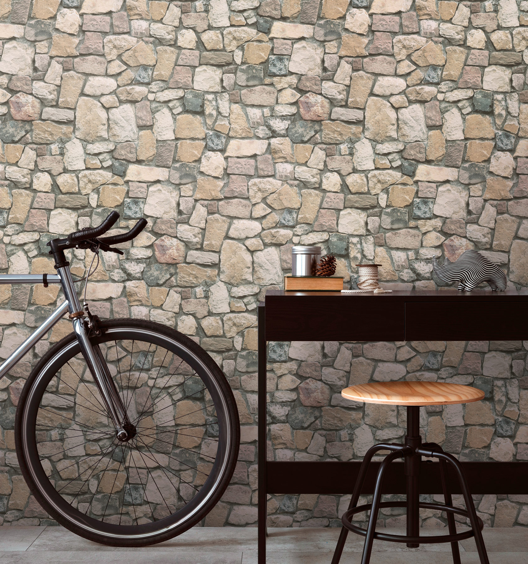 AS Tapete Il Decoro Steinoptik Naturstein Braun 692412