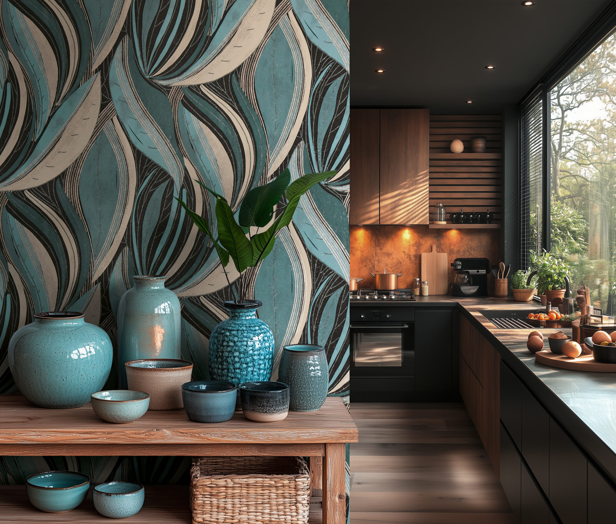 AS Vliestapete MS Hot Spots Floral Blau 786552