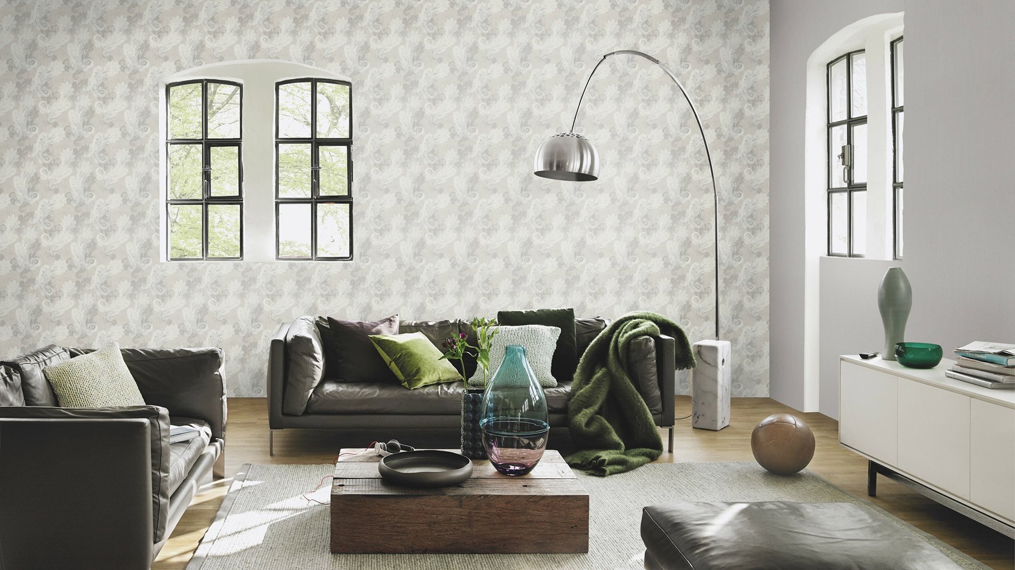 Rasch Vliestapete Indian Style Textilstruktur Uni 746068