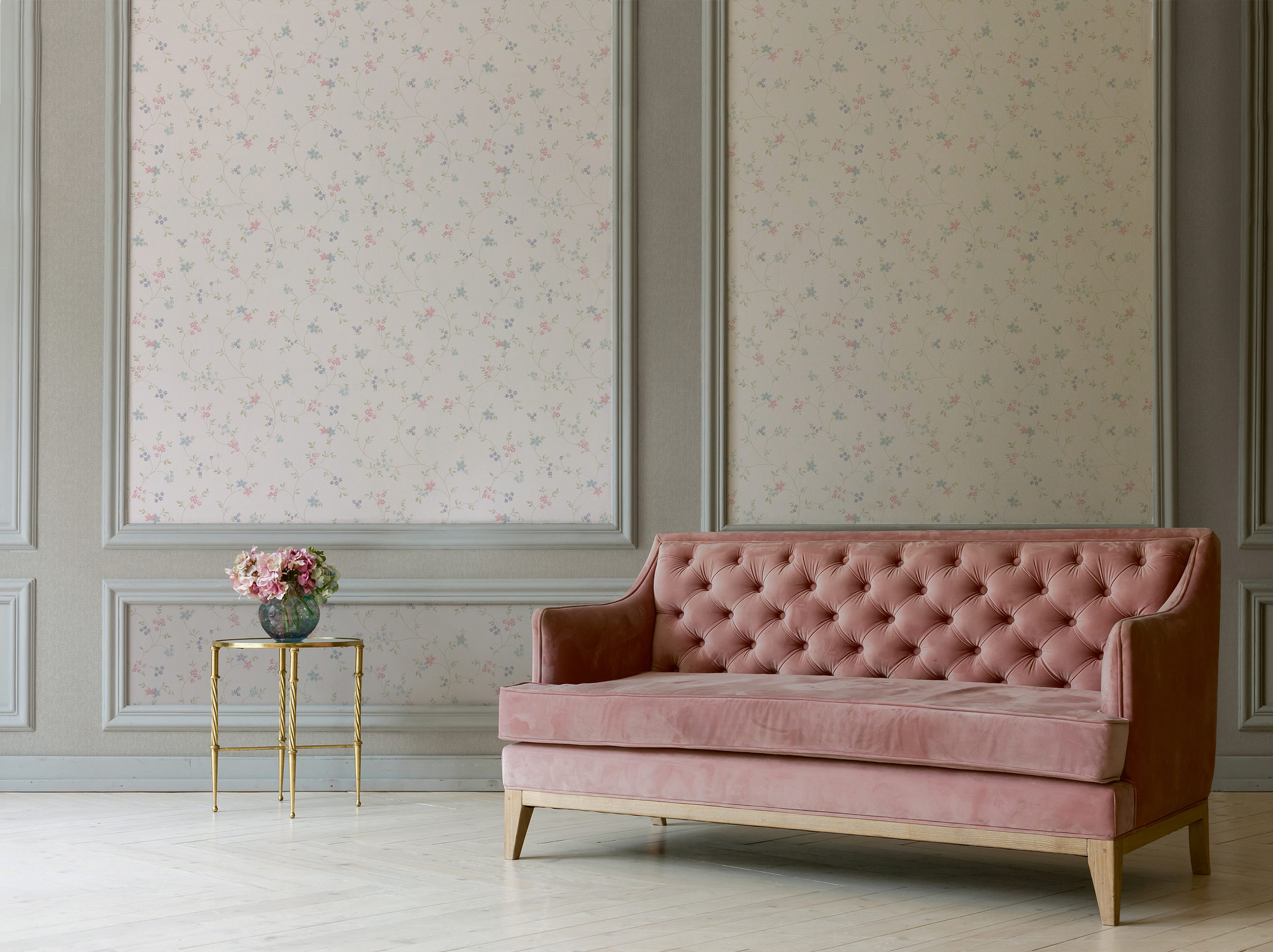 AS Vliestapete Maison Charme Blümchen creme 390712