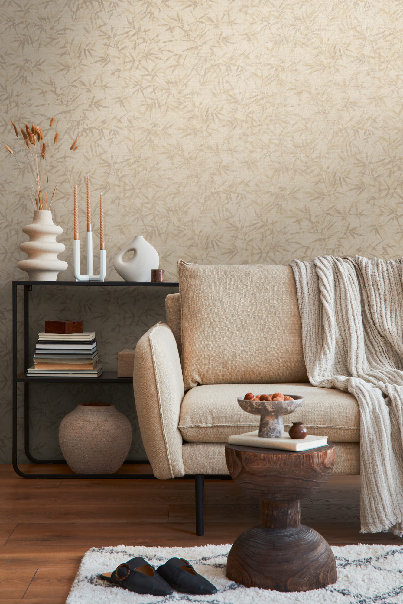 AS Vliestapete History of Art 2 Floral Beige 790463