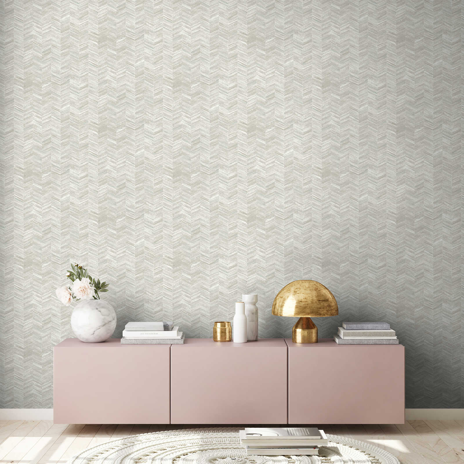 AS Creation Vliestapete Geo Effect grau 383094